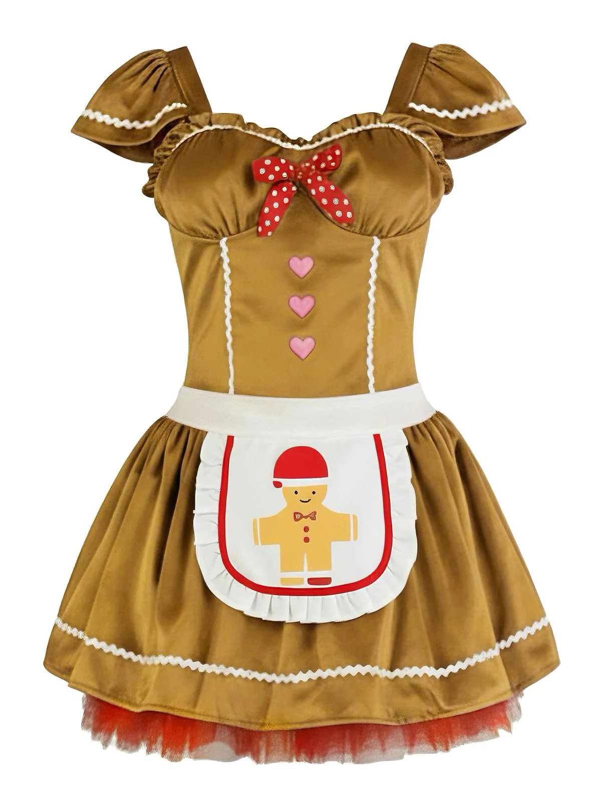Khaki 1970er Lebkuchen Samt Kleid & Mini Rock - Image 2