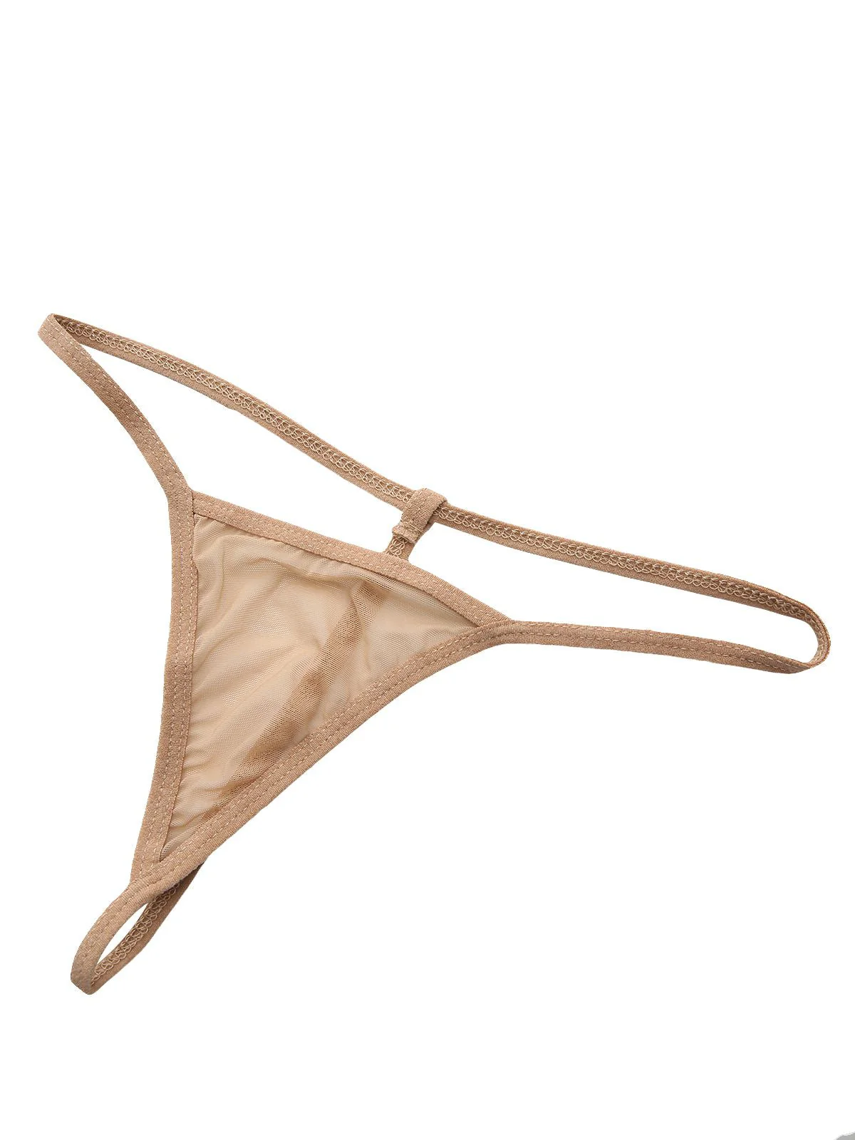 Khaki 1980er Punkte Gestuft Babydoll Nachthemd - Image 7