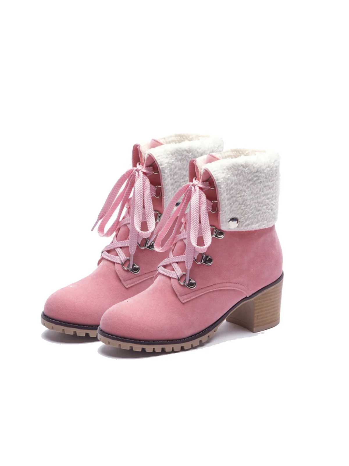 Weinrot Kurze Martin Britischen Stil Stiefel - Image 10