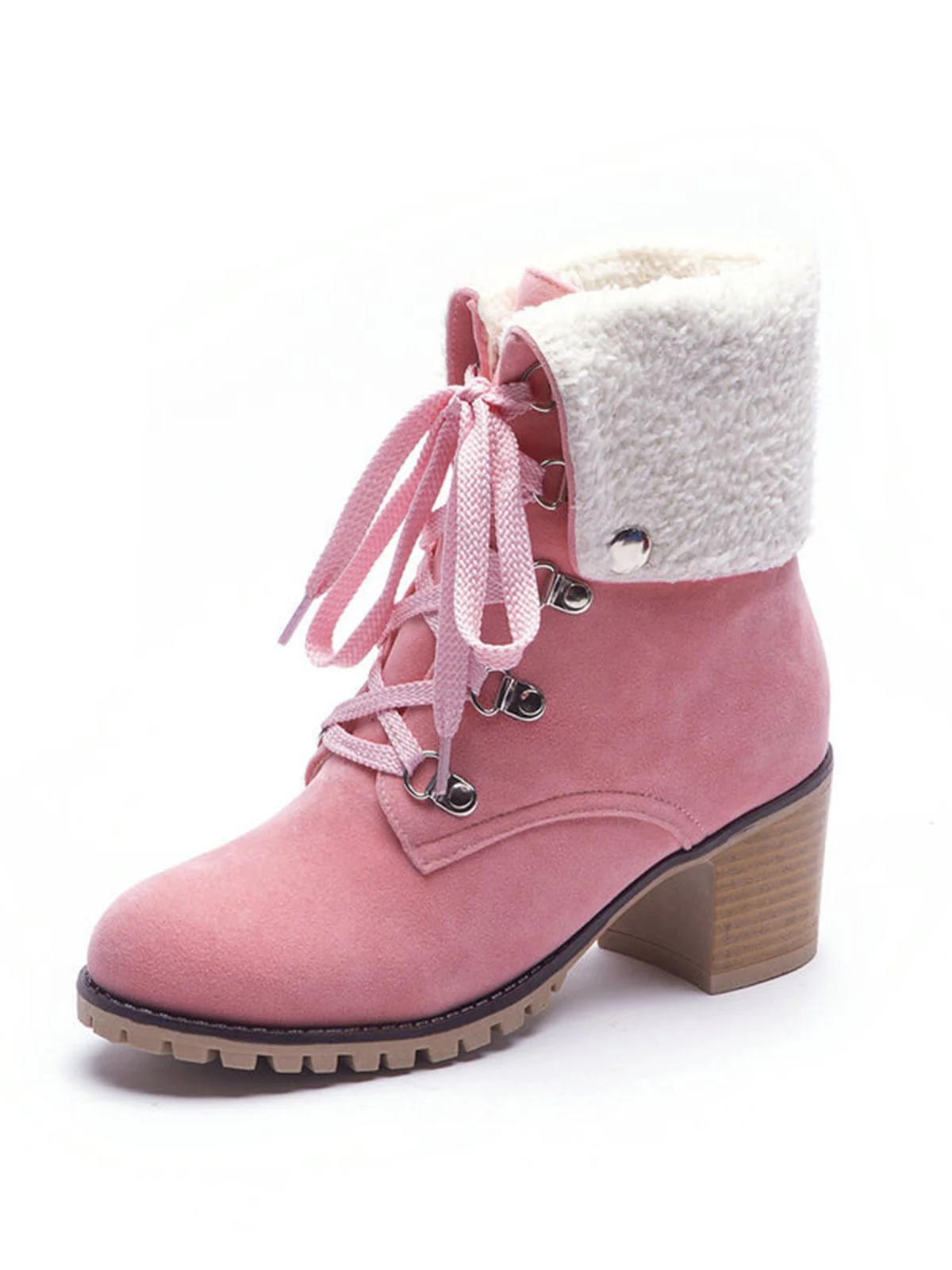 Weinrot Kurze Martin Britischen Stil Stiefel - Image 13