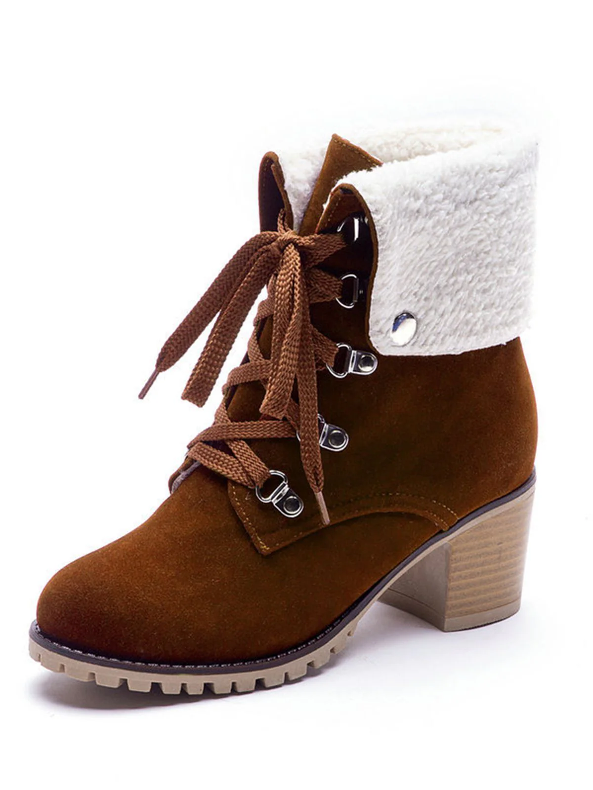 Weinrot Kurze Martin Britischen Stil Stiefel - Image 15