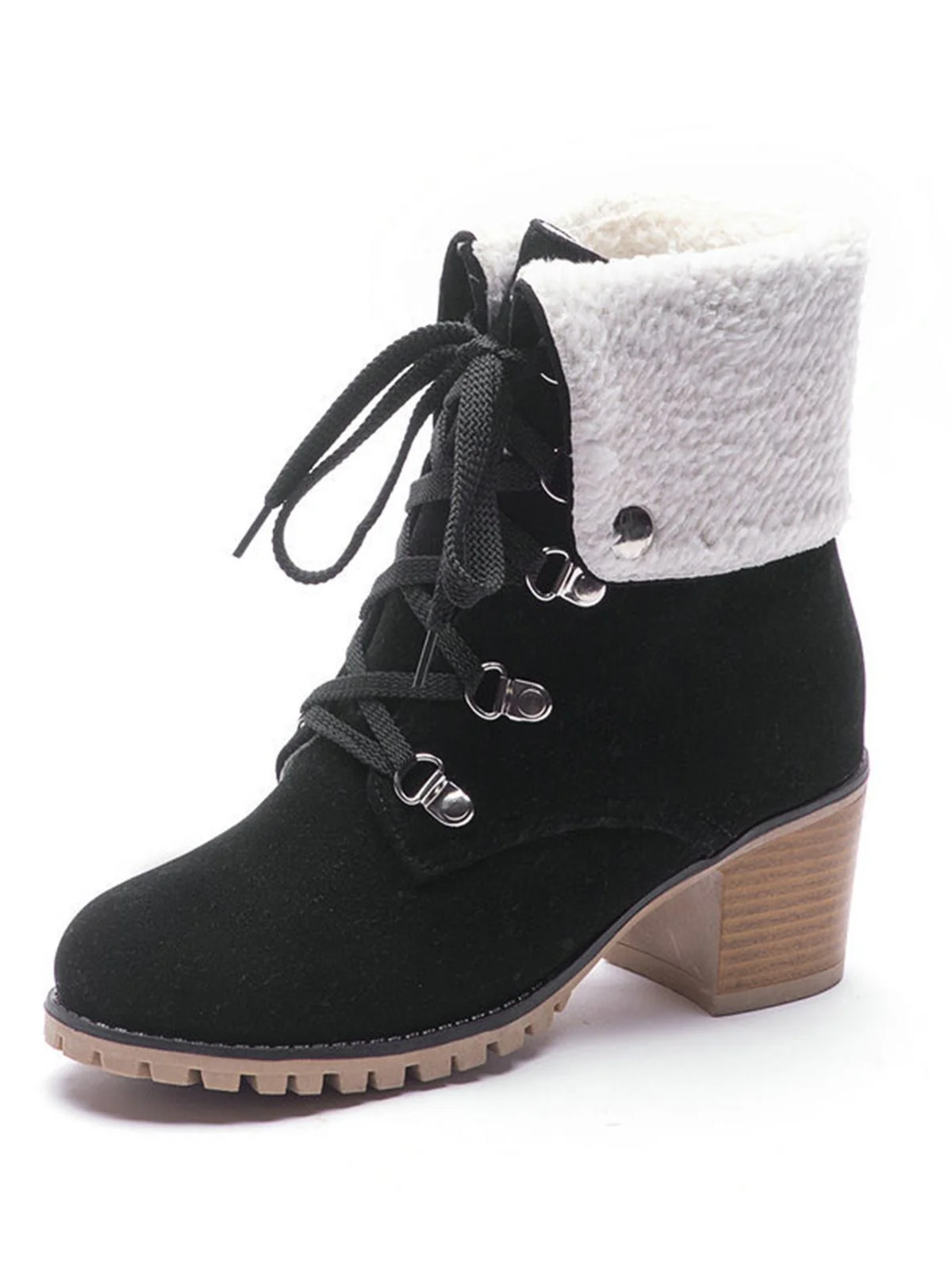 Weinrot Kurze Martin Britischen Stil Stiefel - Image 6