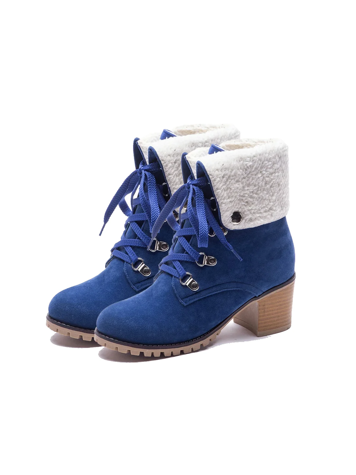 Weinrot Kurze Martin Britischen Stil Stiefel - Image 7