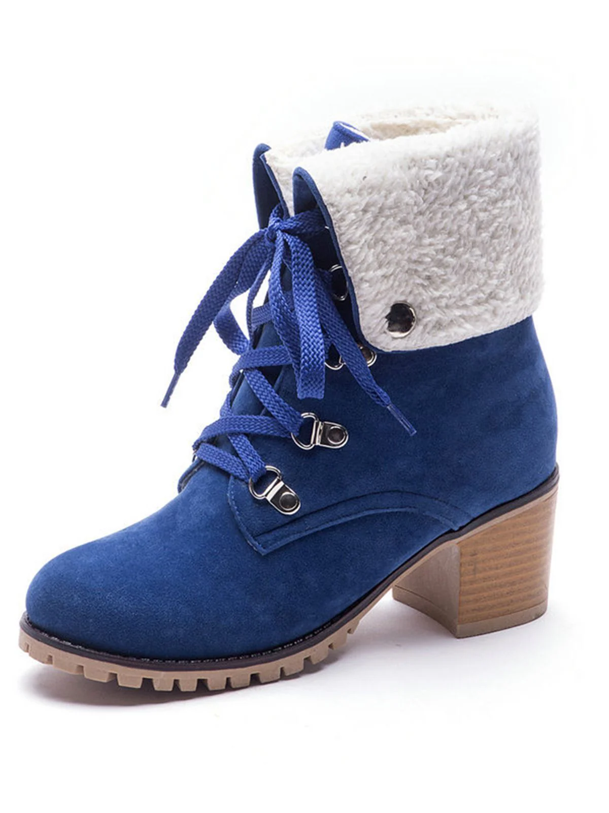 Weinrot Kurze Martin Britischen Stil Stiefel - Image 9