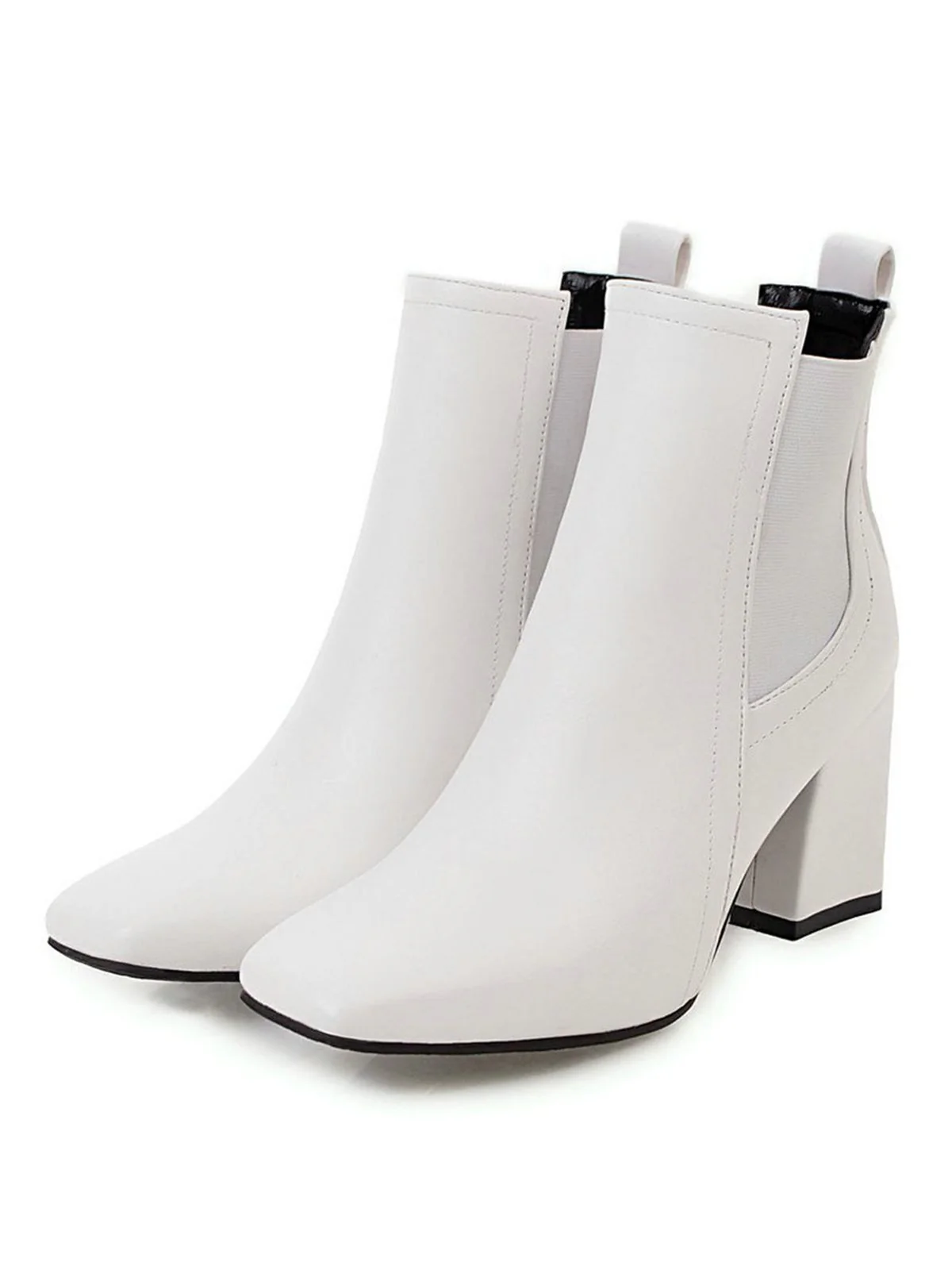 KURZE RETRO-STIEFEL MIT DICKEM ABSATZ - Image 3