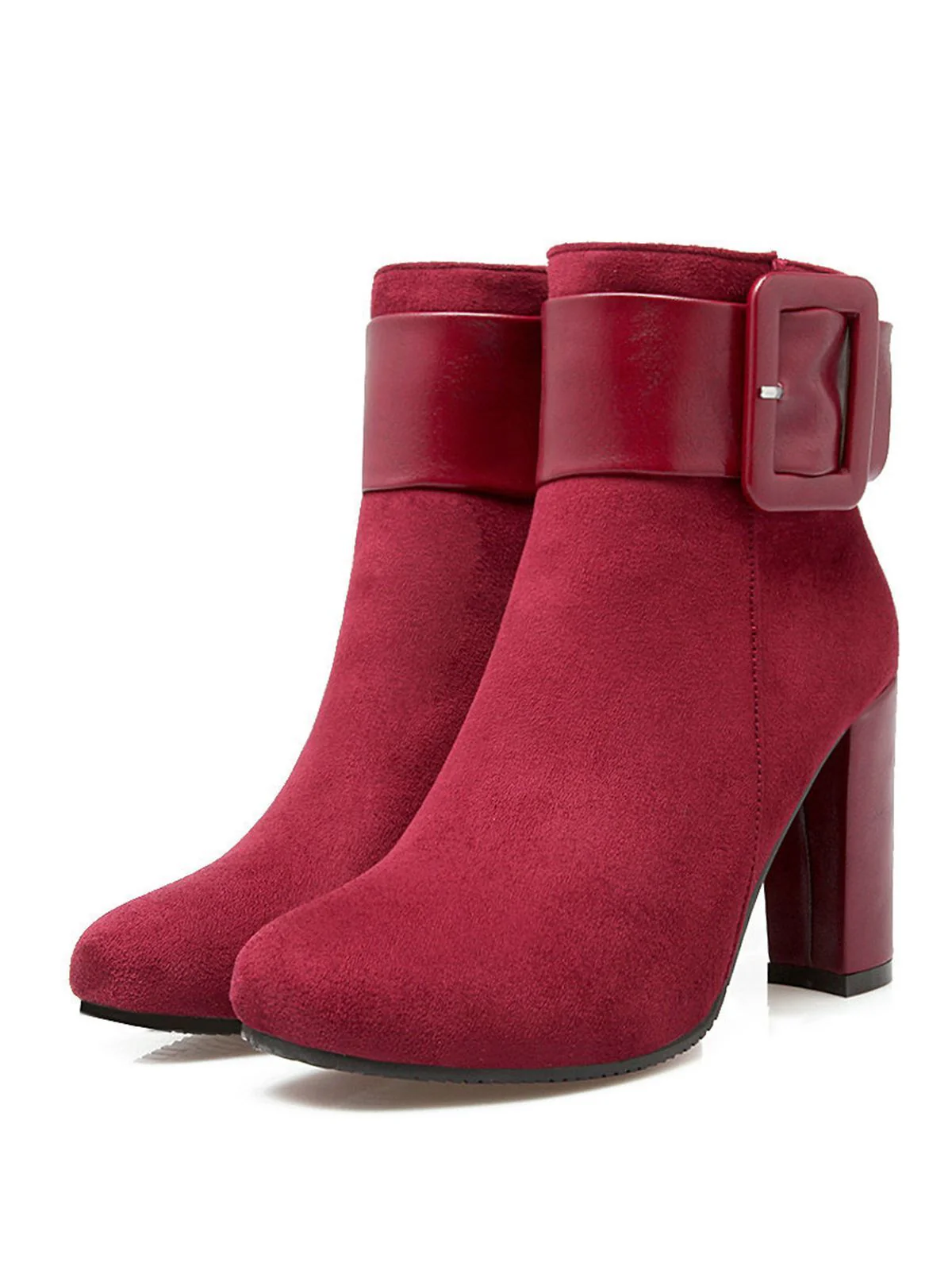 KURZE RETRO-STIEFEL MIT DICKEM ABSATZ - Image 2