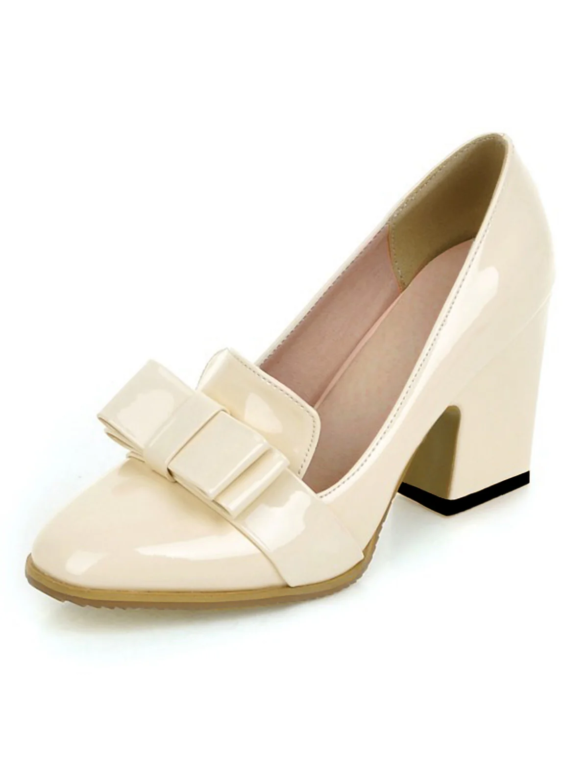Lack Leder Bogen Glänzende High Heels - Image 3
