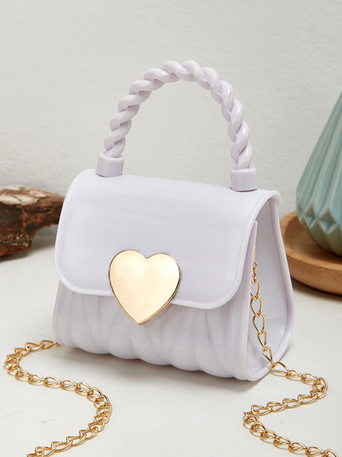 Lack Leder LOVE Mini Handtasche - Image 4