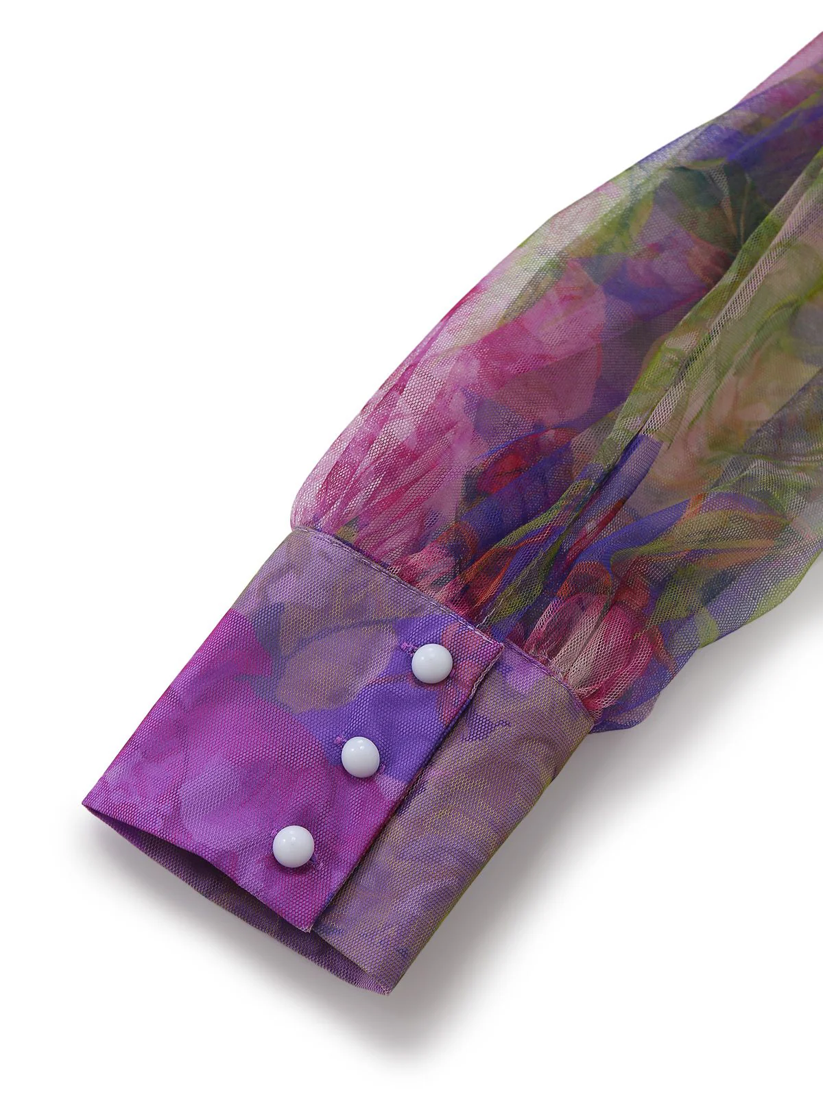 Lila 1930er Netz Eine Schulter 3D Blumen Abend Kleid - Image 5