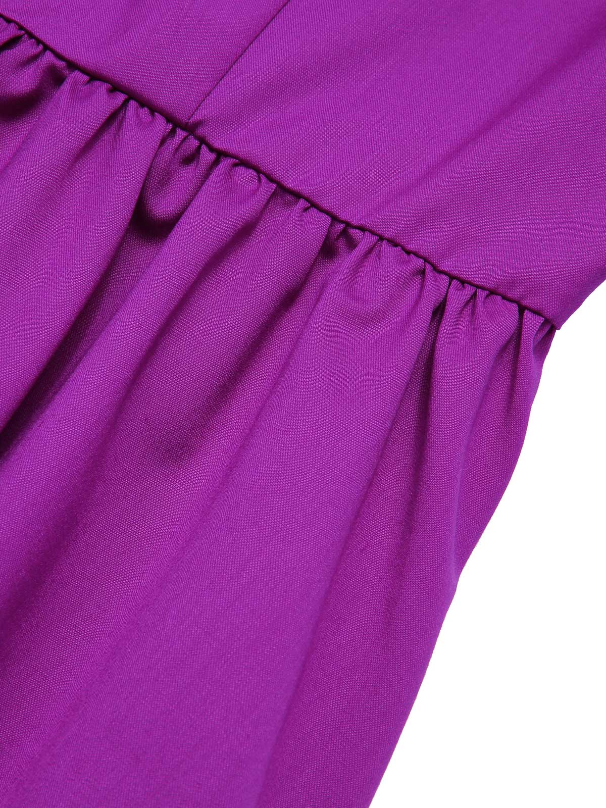 Lila 1950er Scooby Doo Daphne Blake Krawattenhals Kleid - Image 6