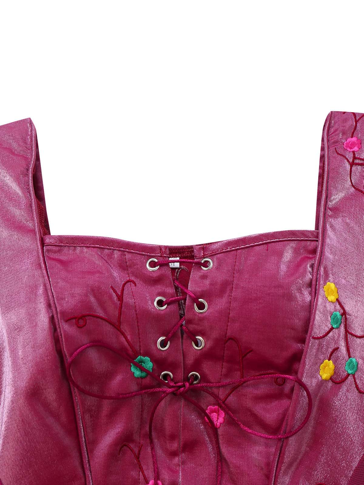Lila 2PCS 1930er Hocus Pocus Spitze Blumen Top & Rock - Image 3