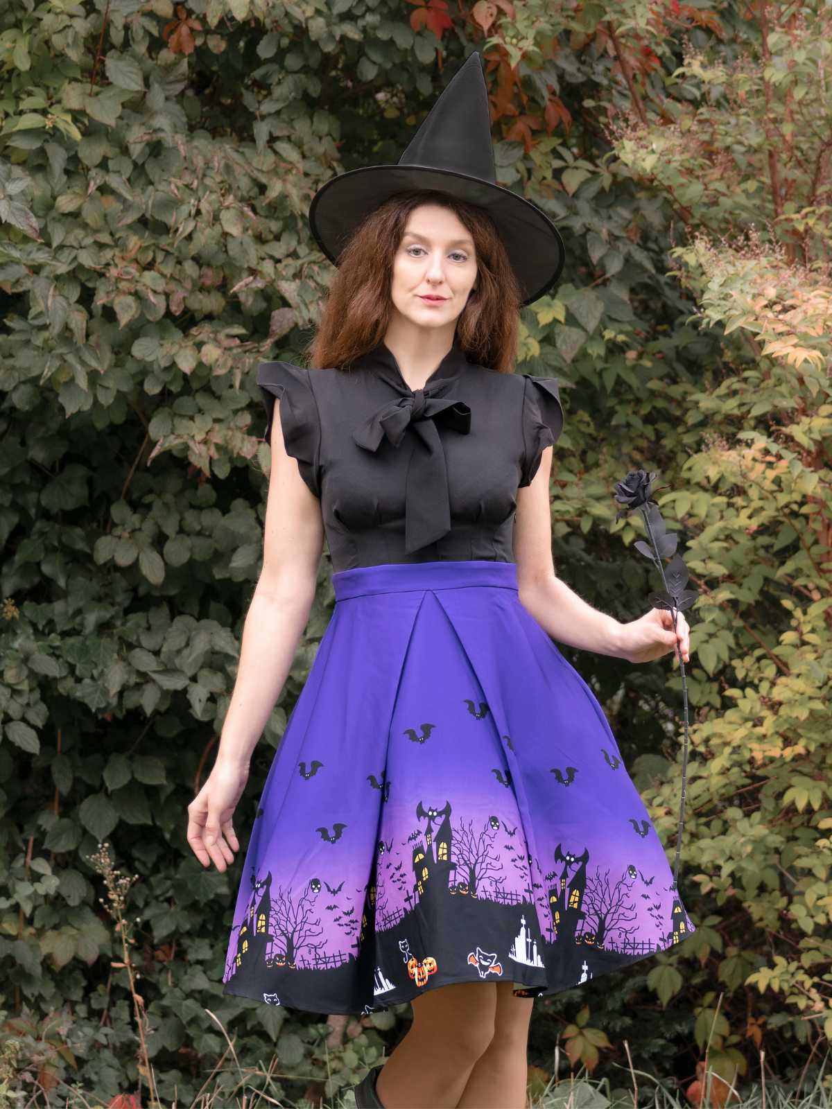 LILA HALLOWEEN PATCHWORK SWING KLEID - Image 2