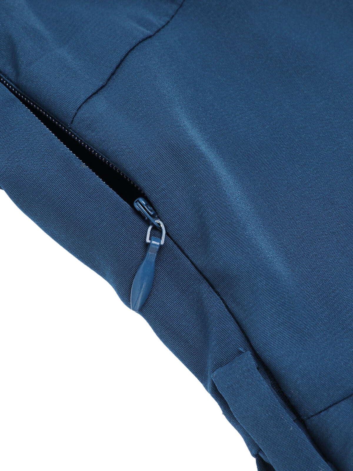 Marineblau 1960er ärmelloses Revers Gürtel Kleid - Image 6