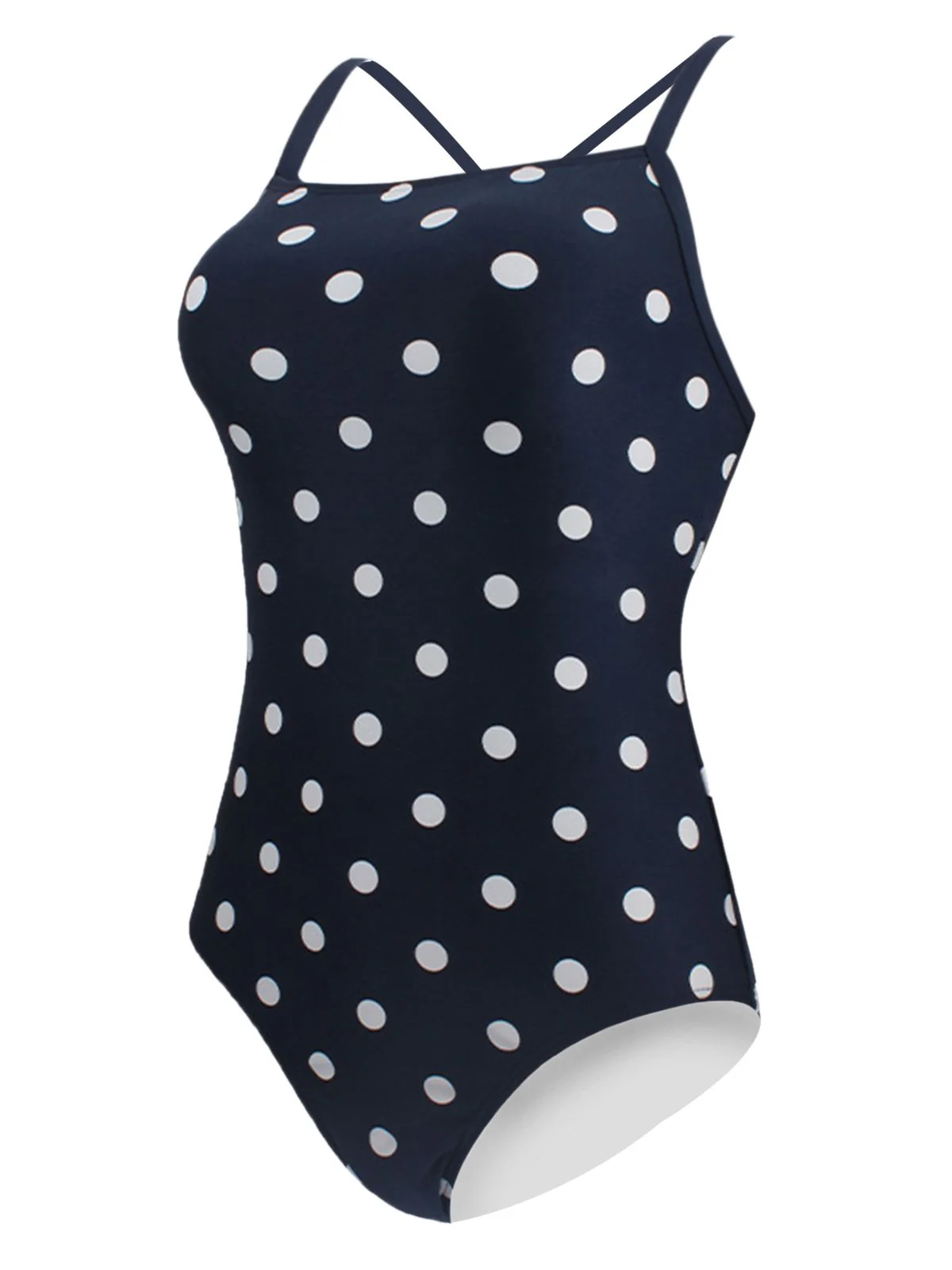 MARINEBLAU DOT SPAGHETTI BADEANZUG - Image 3