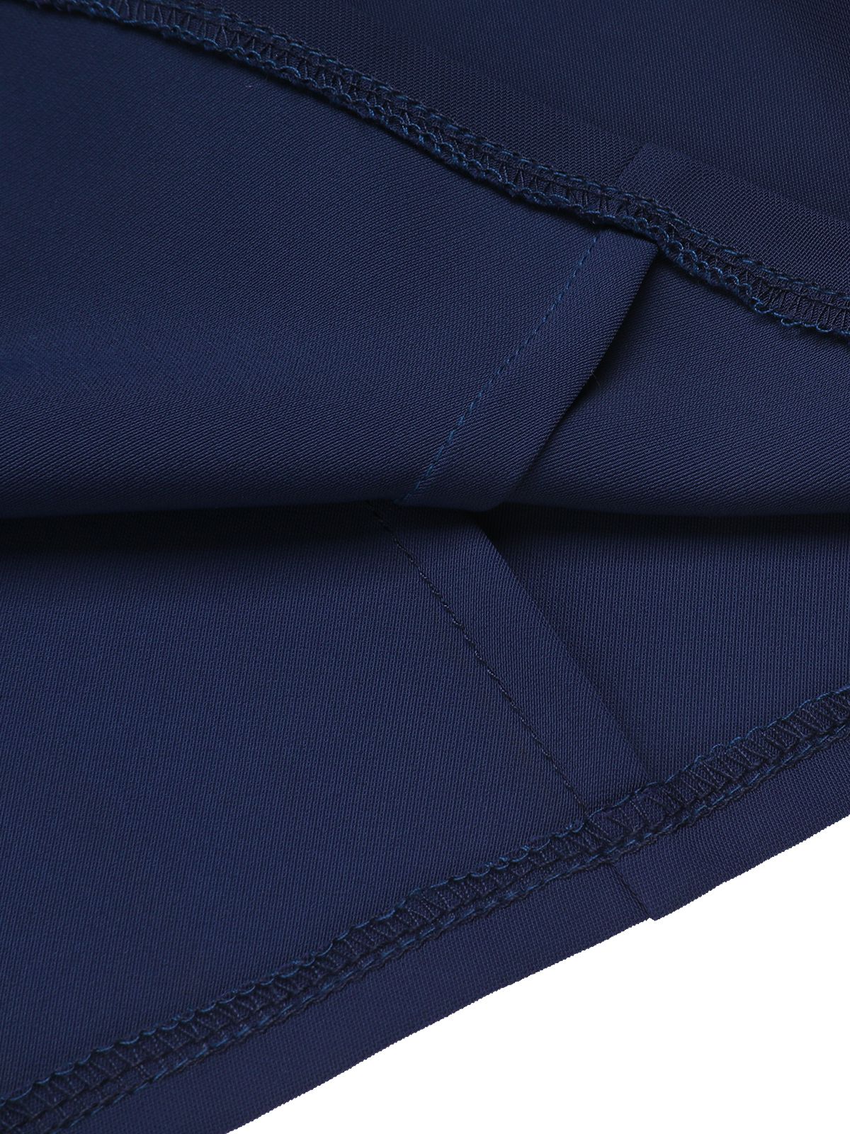 Marineblaue 1950er festem Kragen Seemannsbluse - Image 7