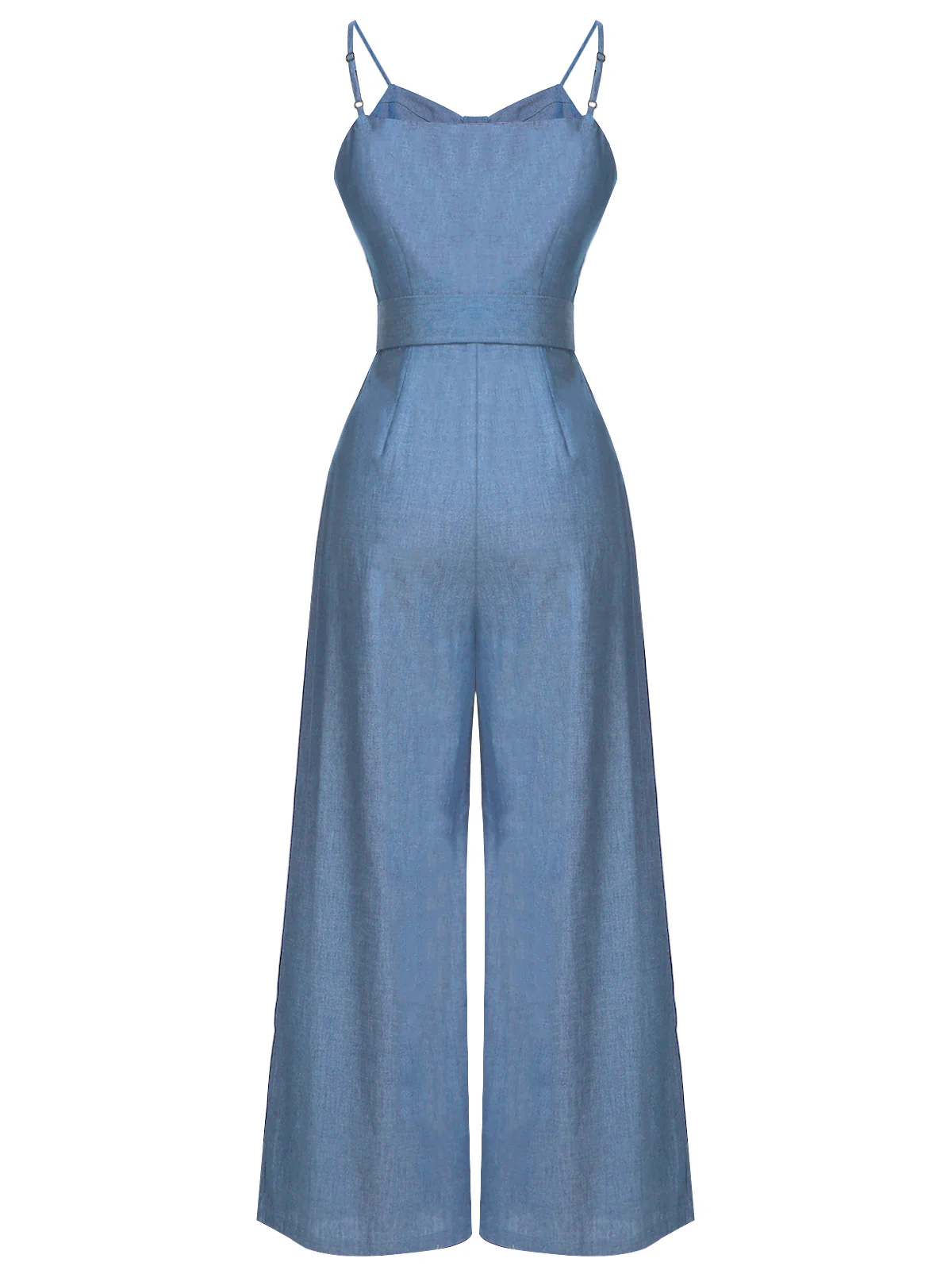 Marineblauer 1930er festen Trägern Cowboy Jumpsuit - Image 11