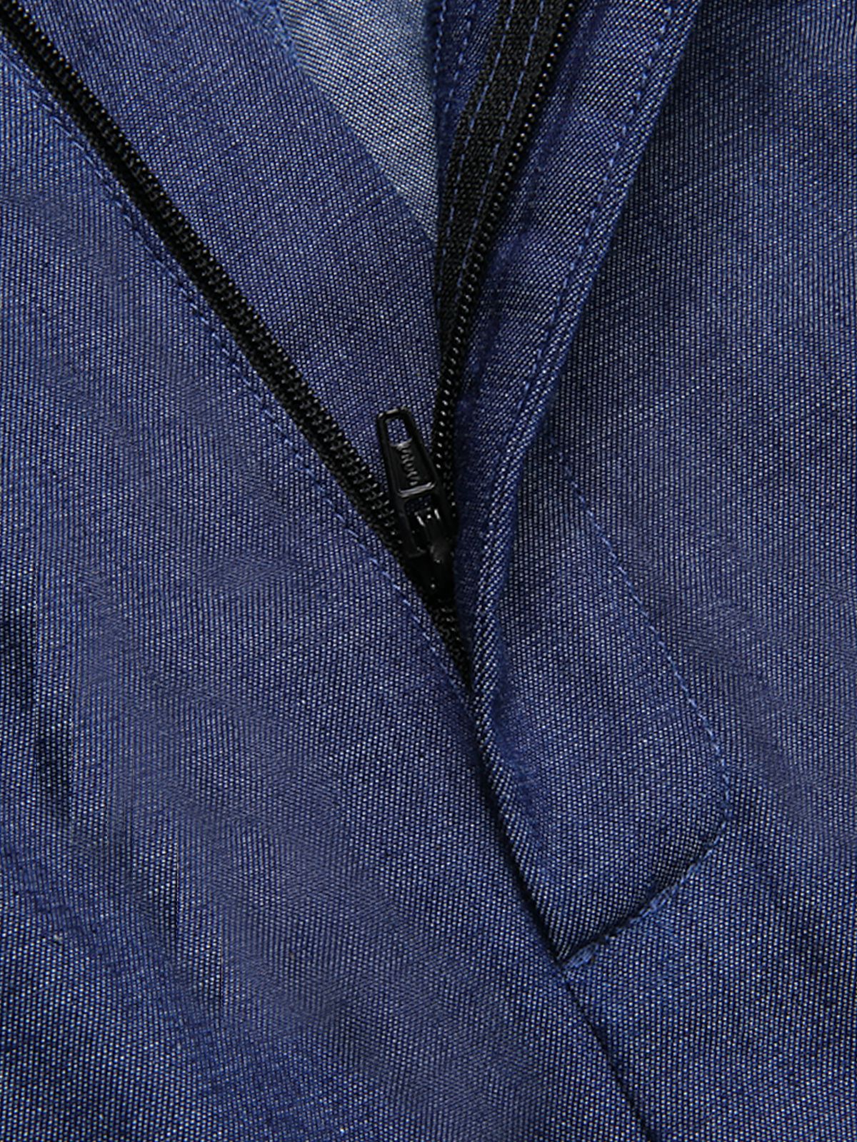 Marineblauer 1930er festen Trägern Cowboy Jumpsuit - Image 9