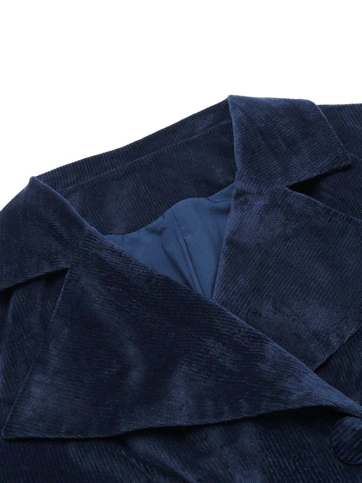 MARINEBLAUER LANGER SWING SAMTKLEID - Image 12