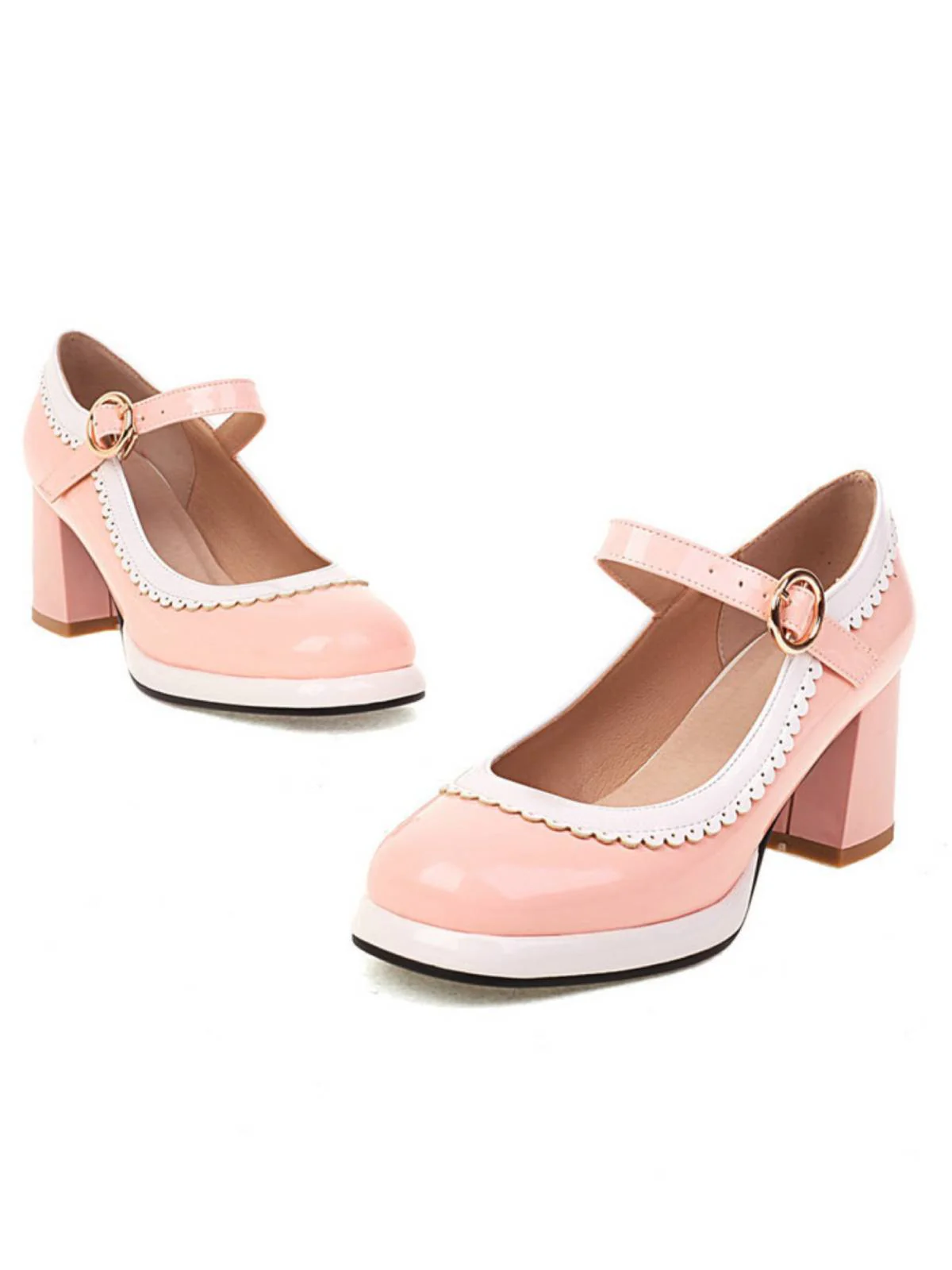 MARY JANE PATCHWORK HIGH HEELS SCHUHE - Image 10