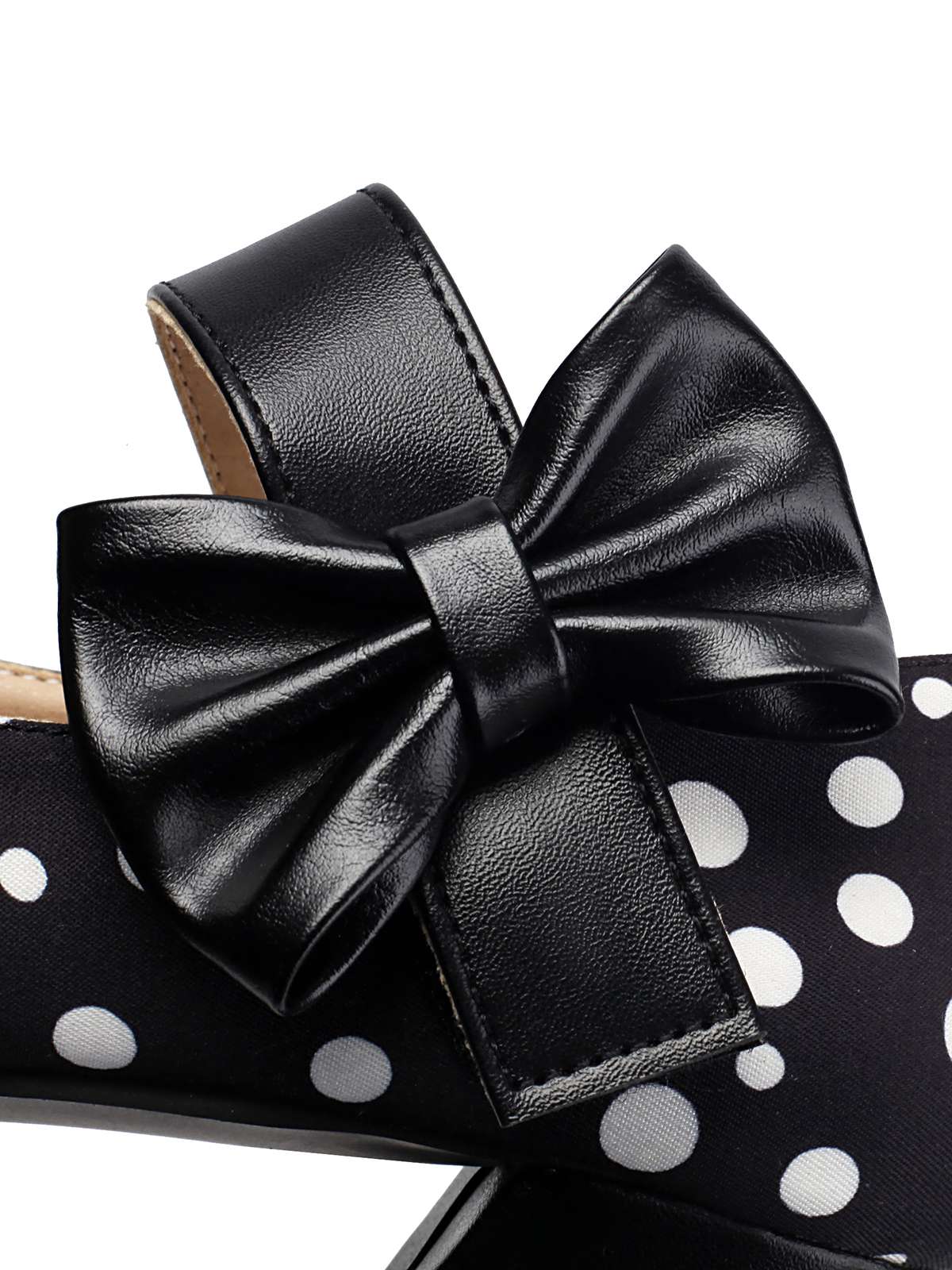 Mary Jane Polka Dots Bogen Klobige Absätze - Image 5