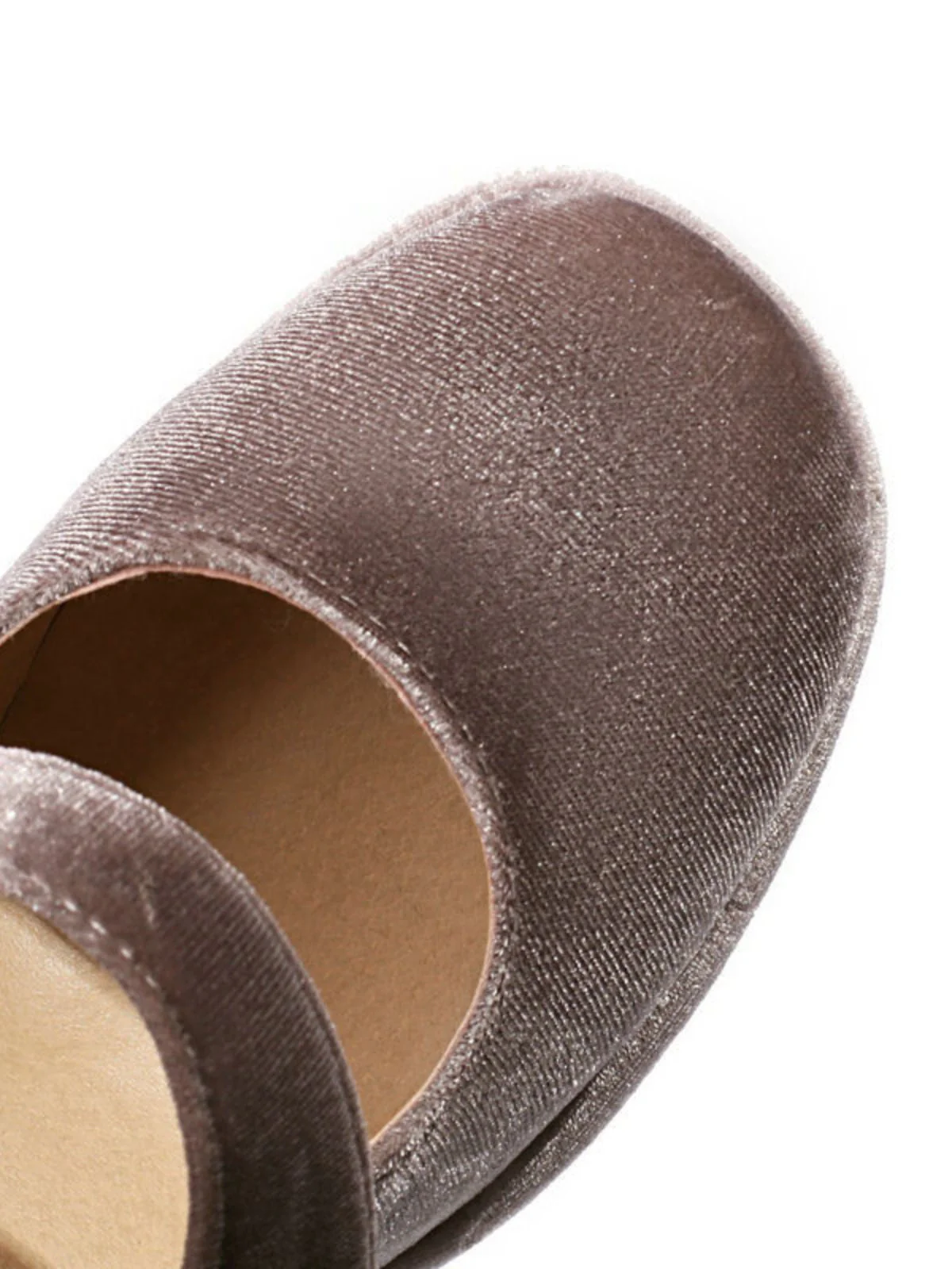 Mary Jane Samt Perlenknopf Blockabsatz Schuhe - Image 13