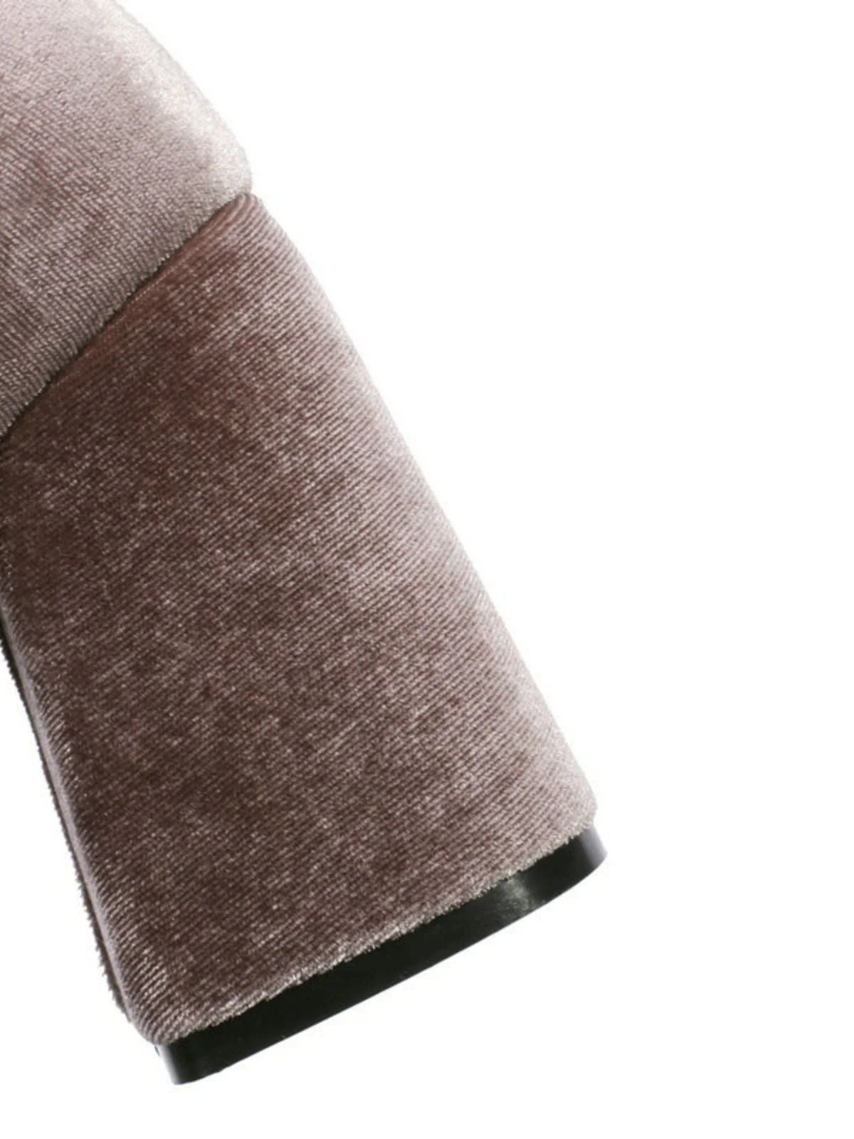Mary Jane Samt Perlenknopf Blockabsatz Schuhe - Image 15