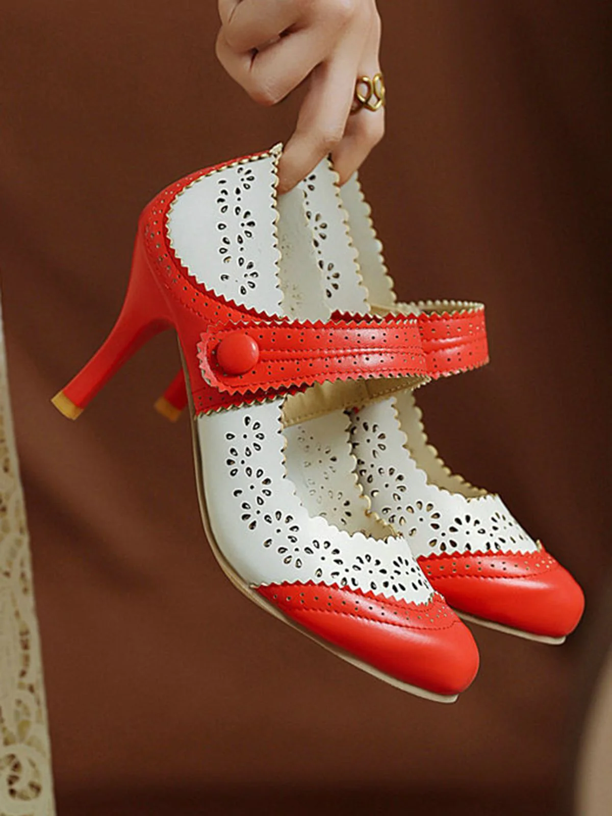 MARY JANE STILETTO-ABSATZ MIT RUNDEM KOPF - Image 6