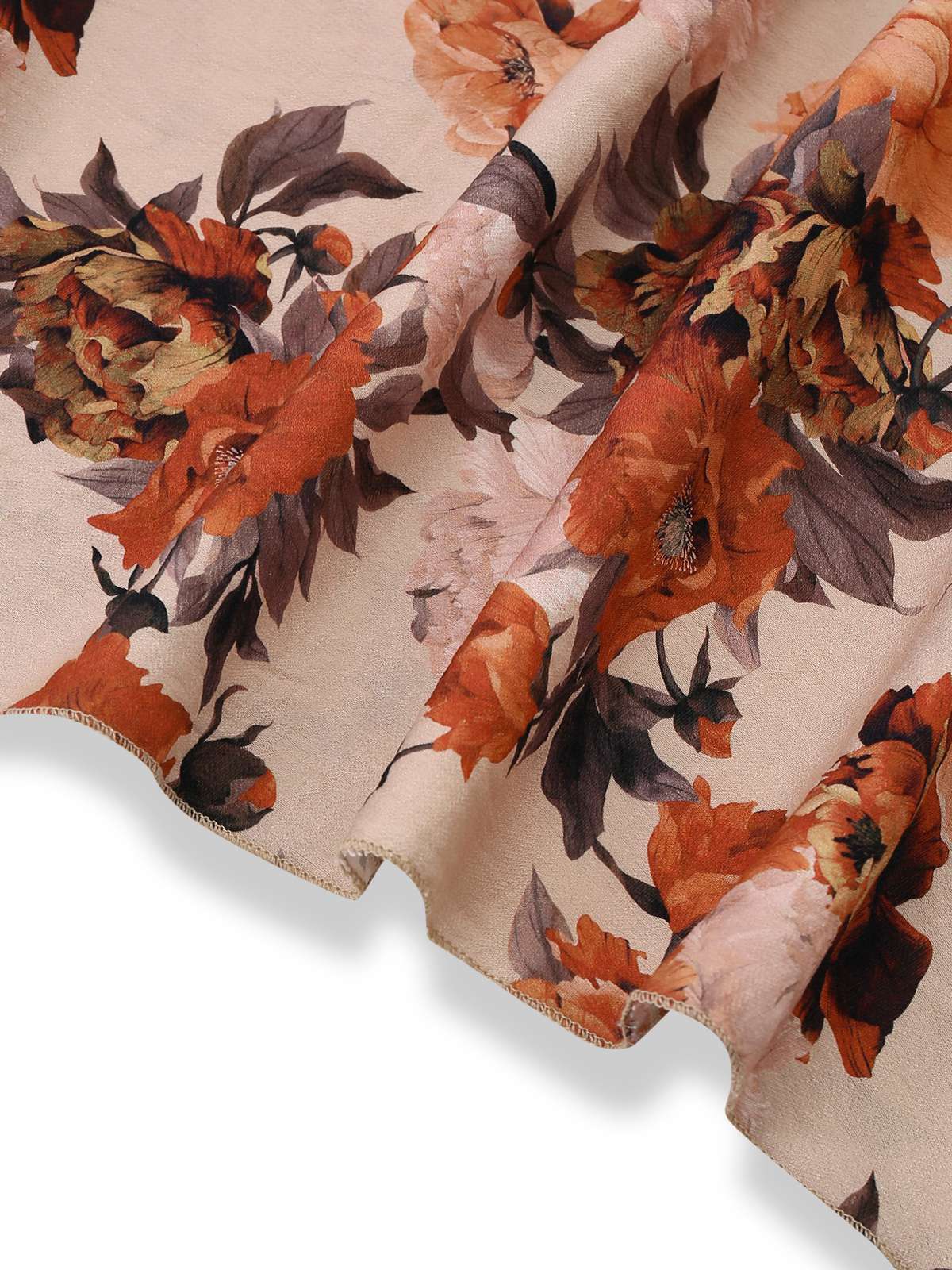 Mehrfarbig 1930er Blumen Gesmokt Gerafft Ärmel Kleid - Image 5