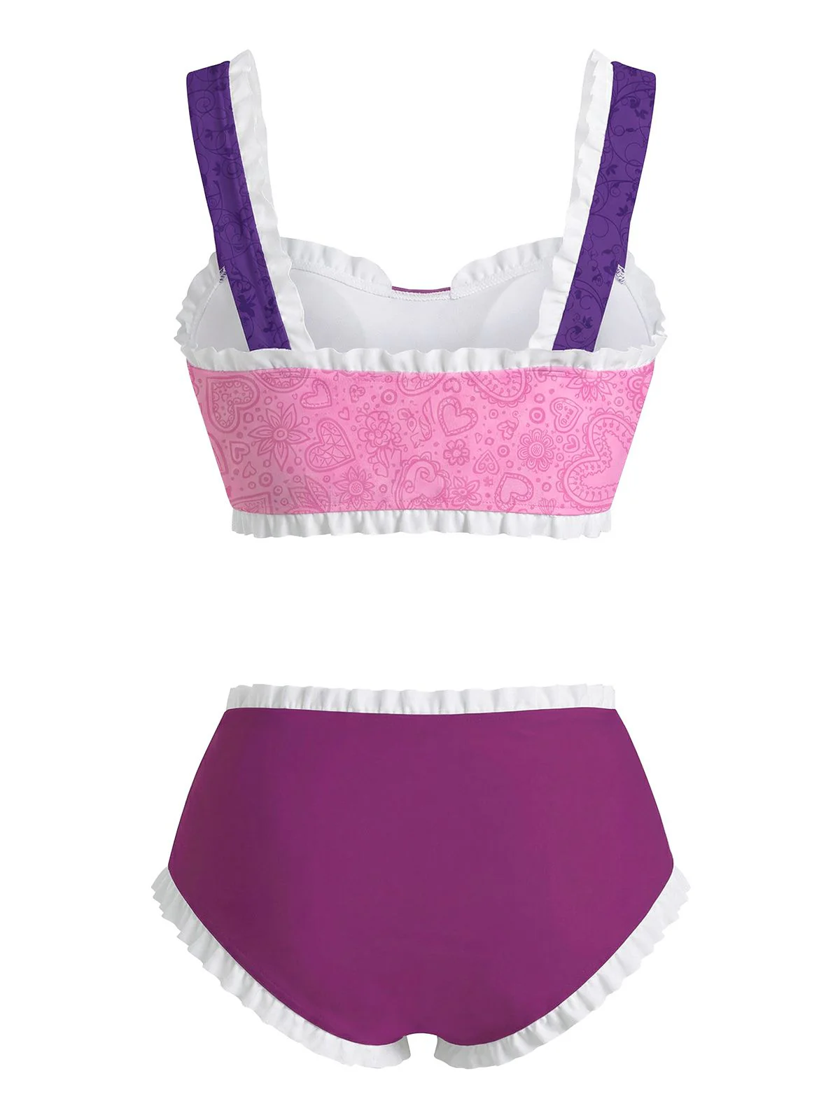 Mehrfarbig 1950er Rapunzel Prinzessin Bikini Set - Image 3