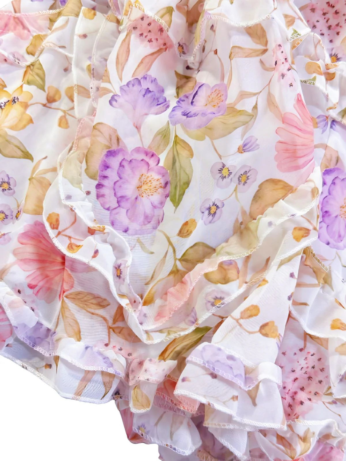 Mehrfarbiges 30er Maxikleid mit Neckholder und Blumen - Image 4