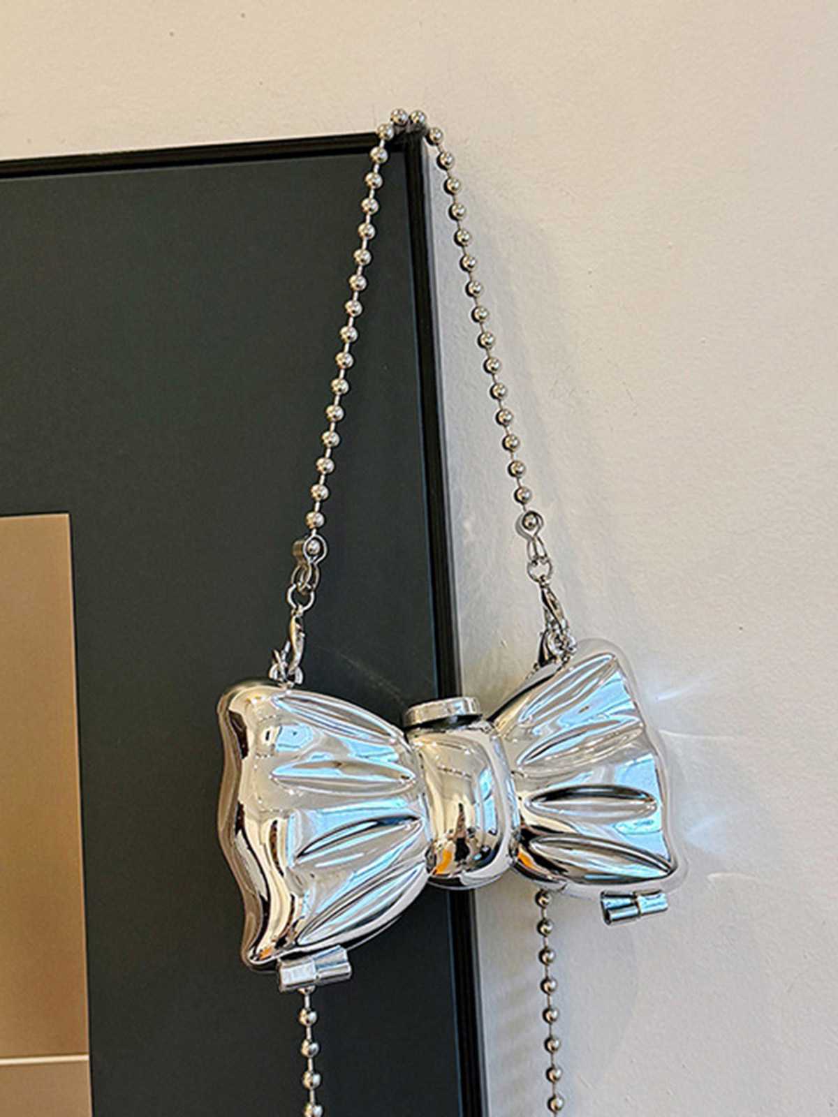 Metallisch Bogen Perlenketten Tasche - Image 11