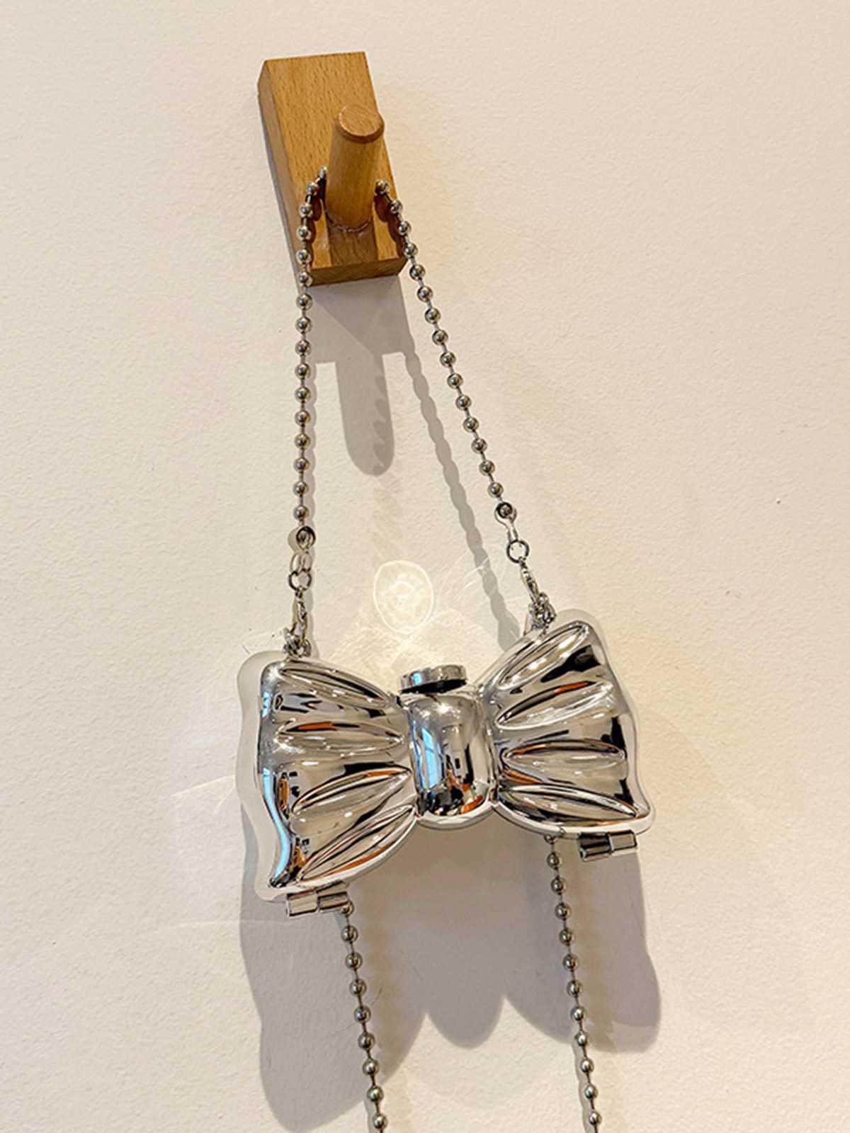 Metallisch Bogen Perlenketten Tasche - Image 7