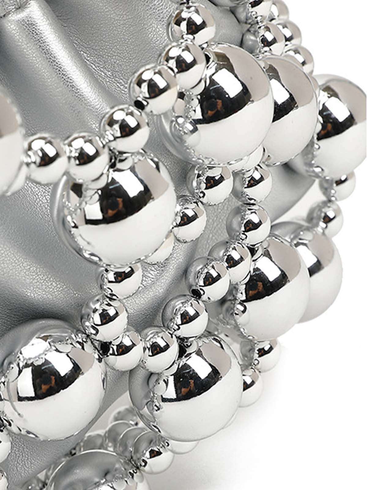 Metallisch Perlen Kordelzug Mini Beutel Tasche - Image 14
