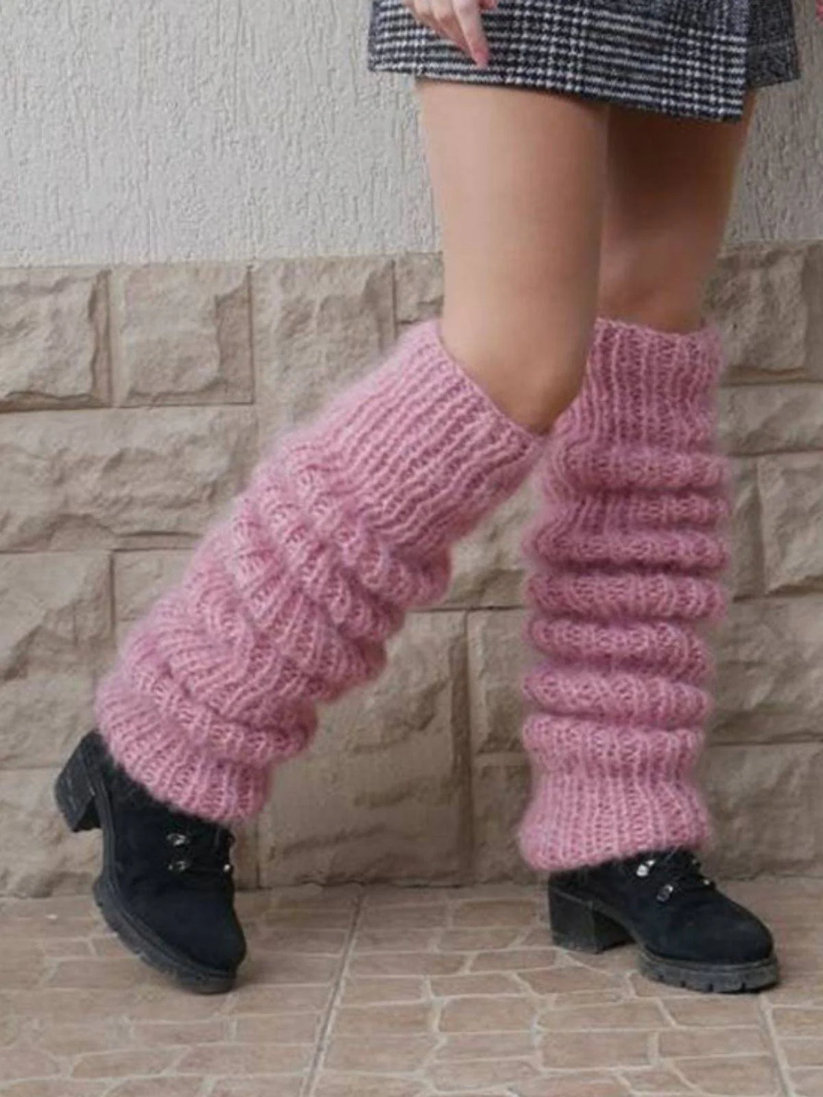 Mohair Gestrickt Lang-Pile Socken - Image 3