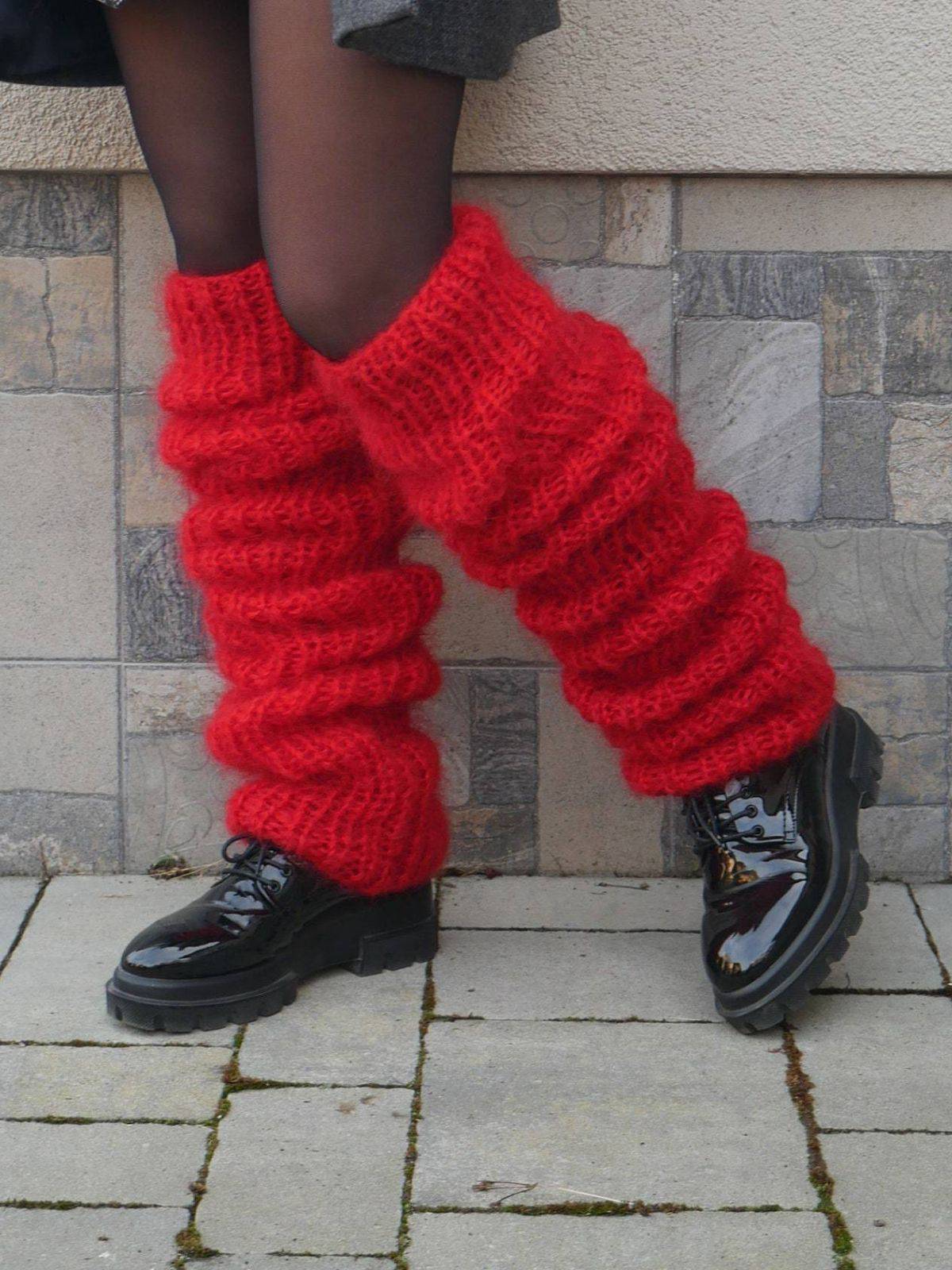 Mohair Gestrickt Lang-Pile Socken - Image 5