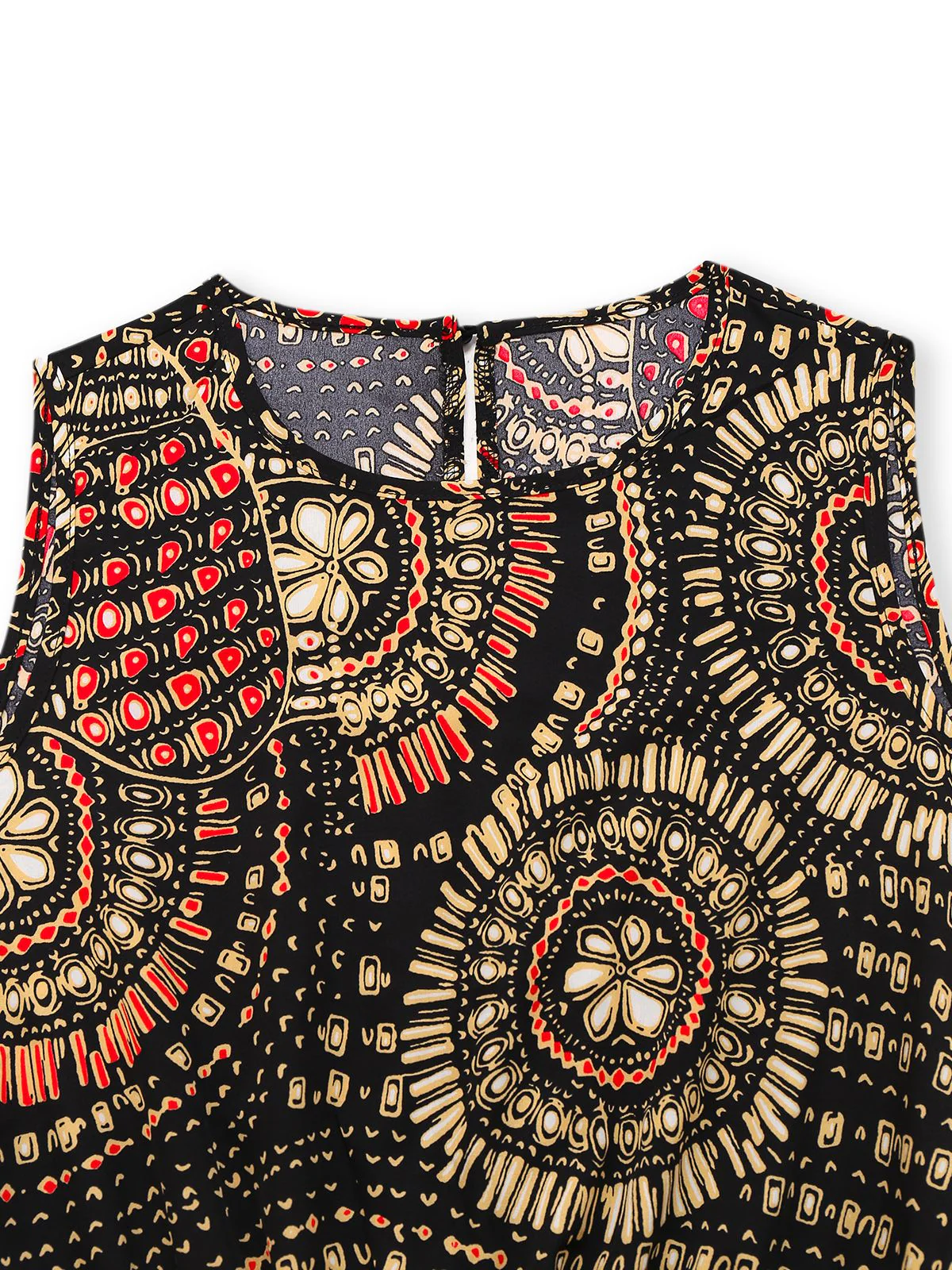 Multiclor 1970er Boho Irregulär Romper - Image 3
