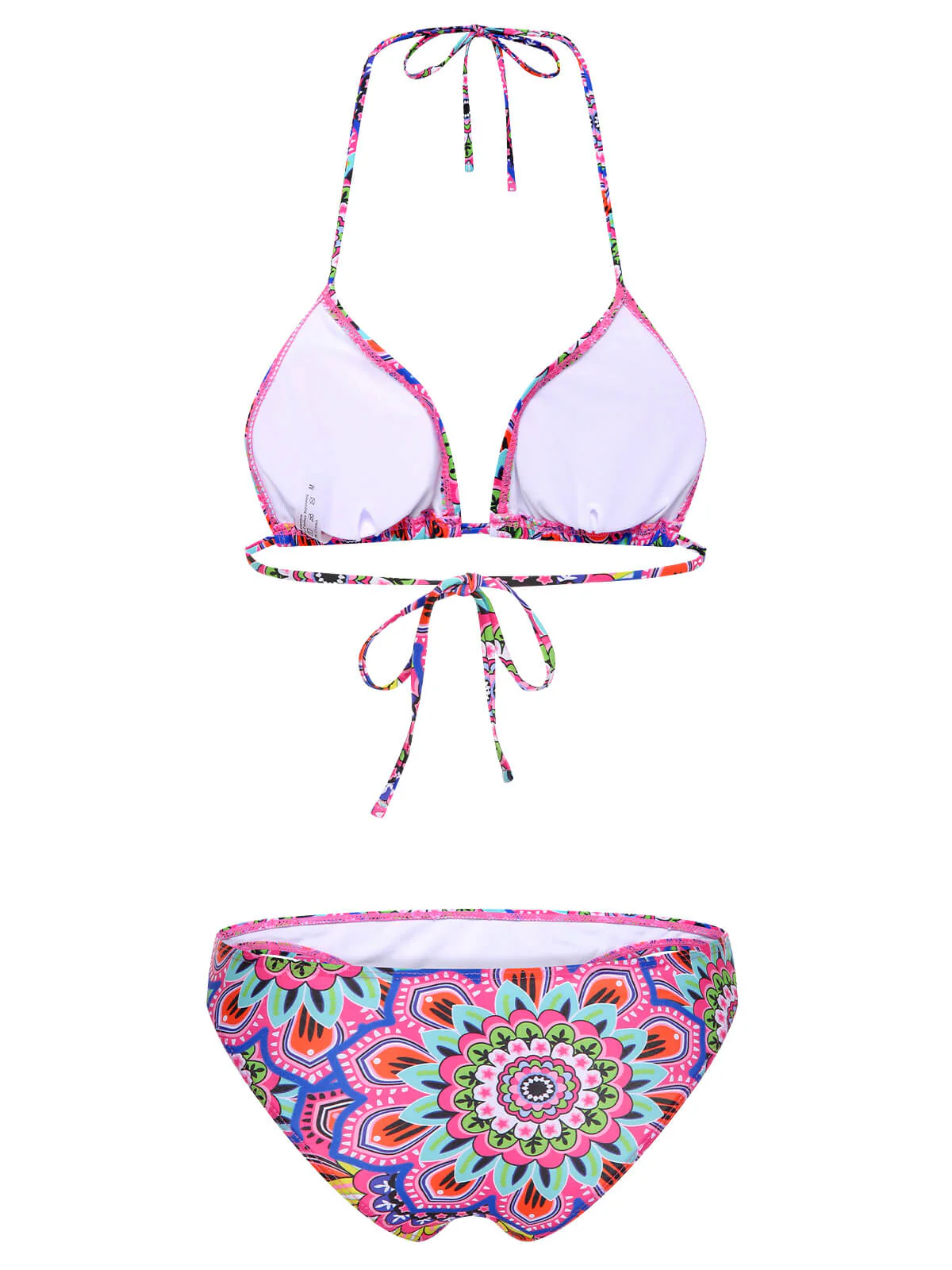 Multicolor 1930er Mandala Bikini Set & Cover-Up - Image 6