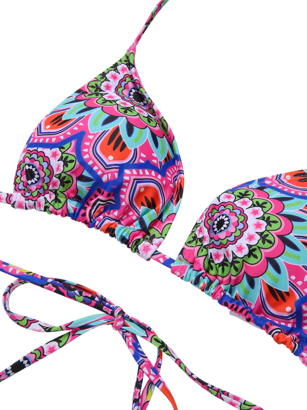Multicolor 1930er Mandala Bikini Set & Cover-Up - Image 7