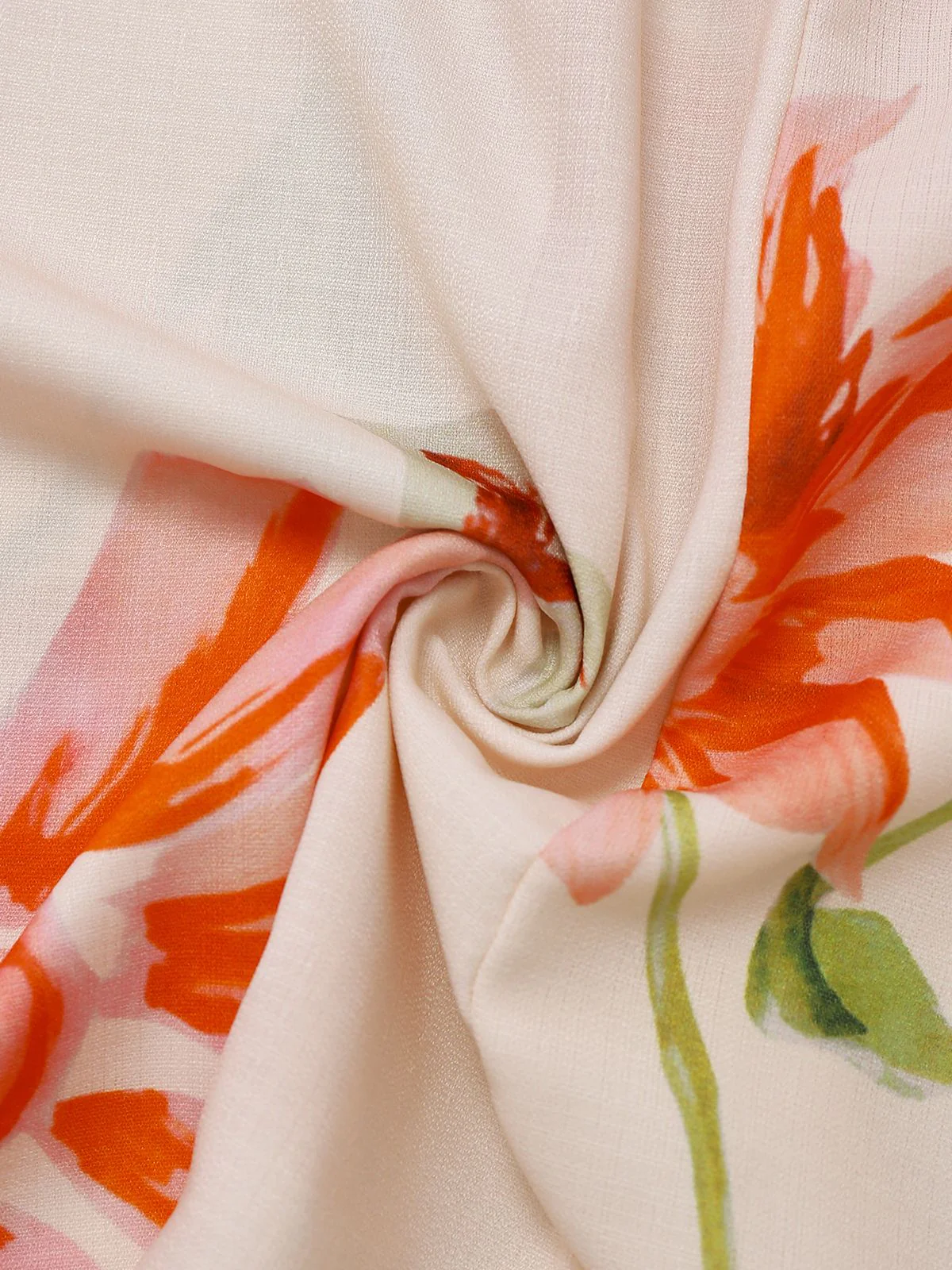 Multicolor 1940er Blumen Rückenfrei Breit-Träger Kleid - Image 5