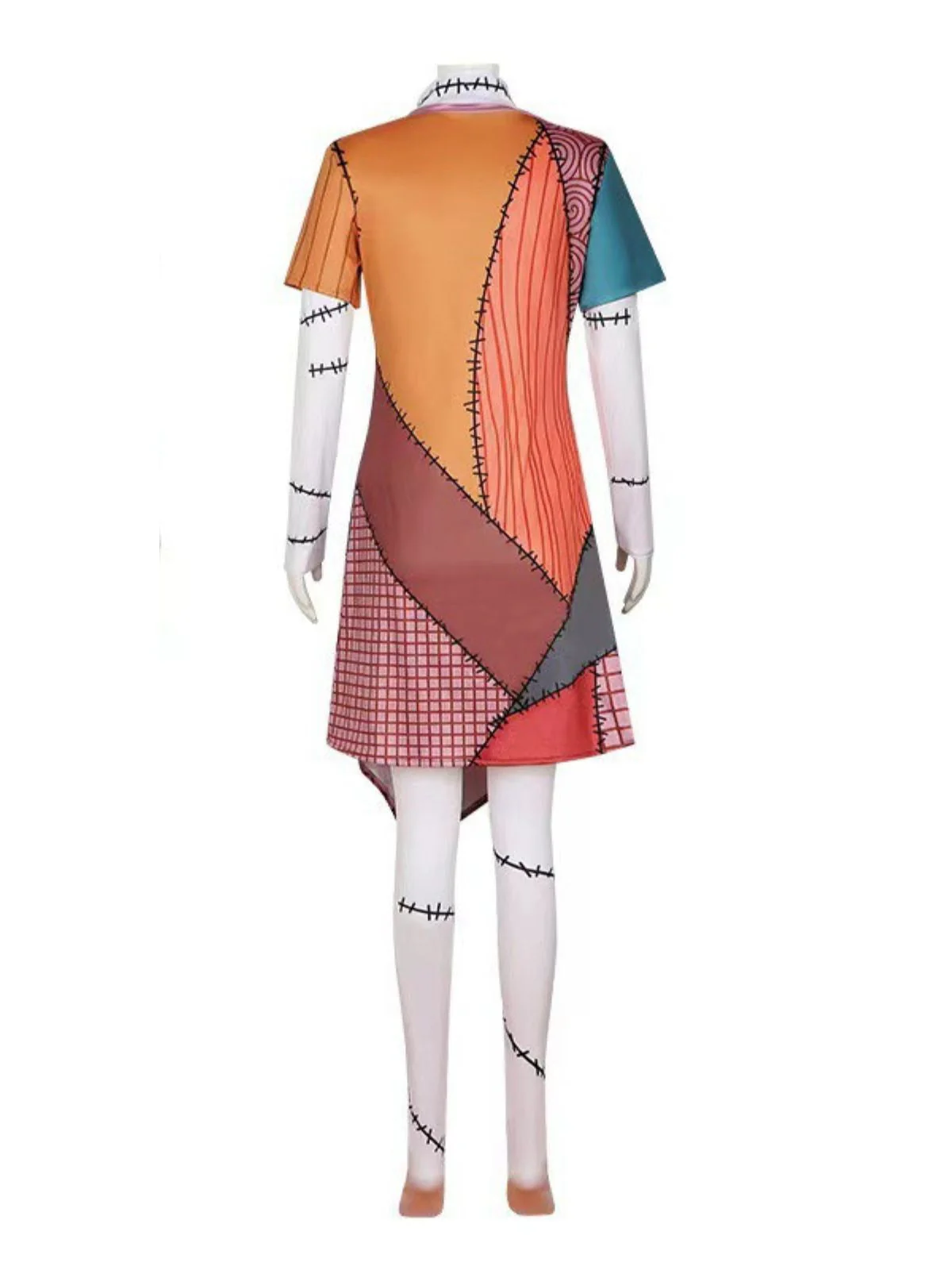 Multicolor 1940er Halloween Nightmare Sally Kleid - Image 3