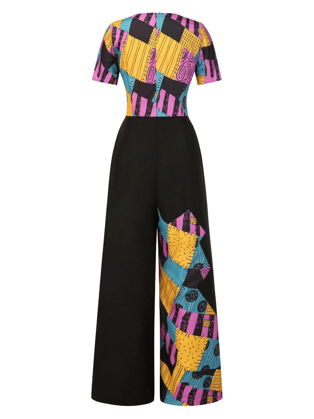 Multicolor 1940er Nightmare Before Christmas Sally Jumpsuit - Image 5