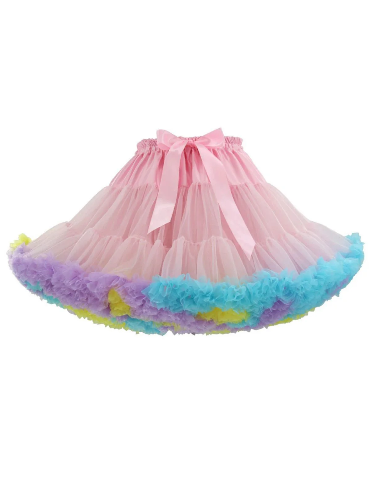 Rot 1950er Solide Halloween Netz Unterrock Petticoat - Image 9