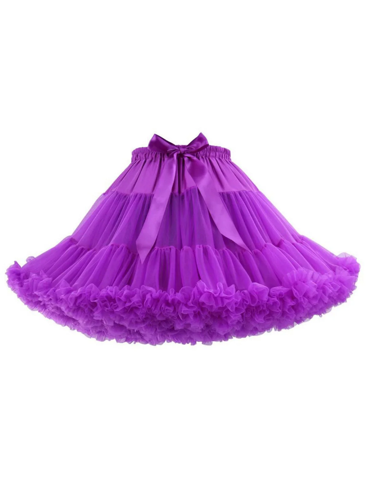Rot 1950er Solide Halloween Netz Unterrock Petticoat - Image 2