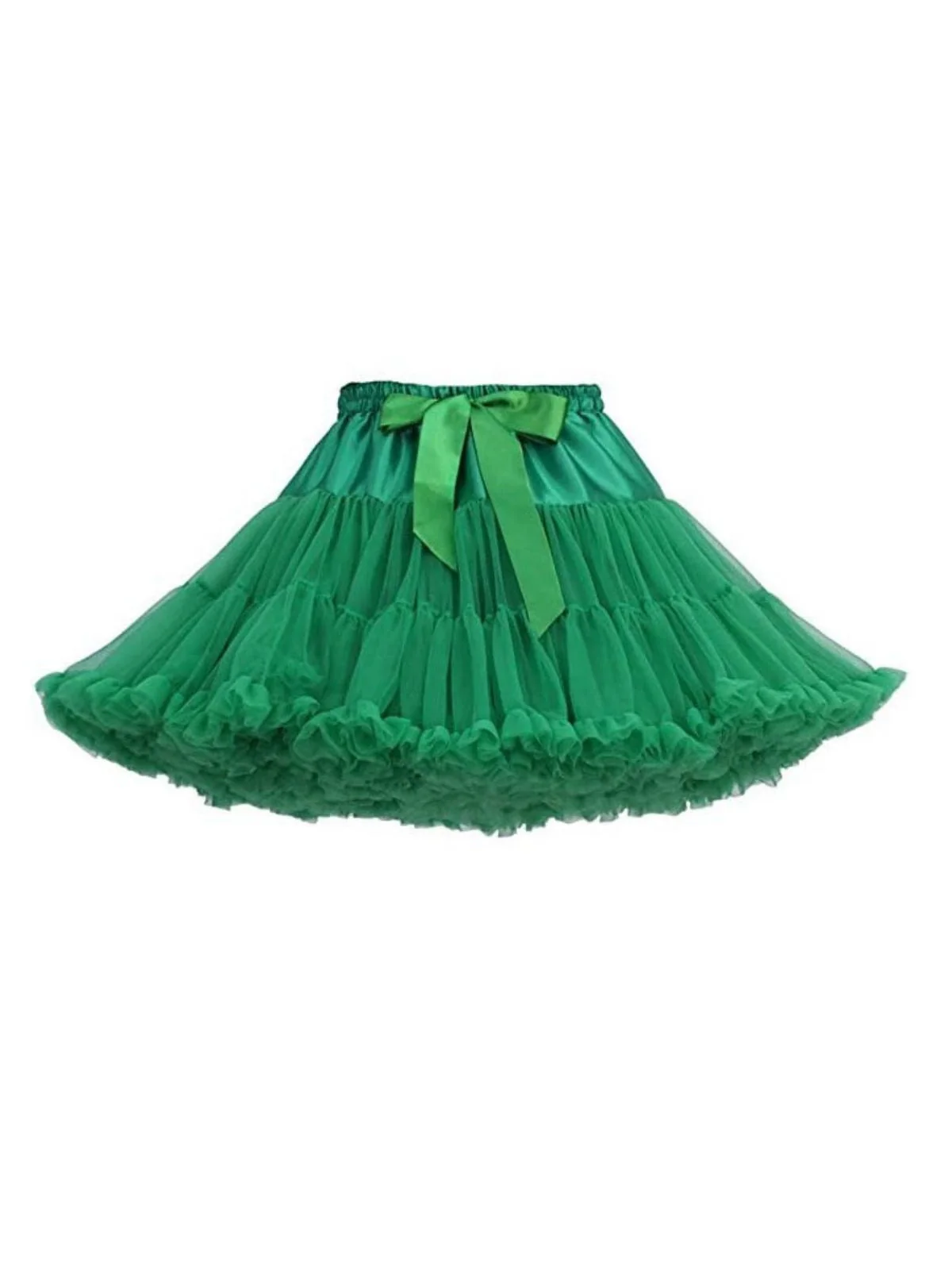 Rot 1950er Solide Halloween Netz Unterrock Petticoat - Image 3