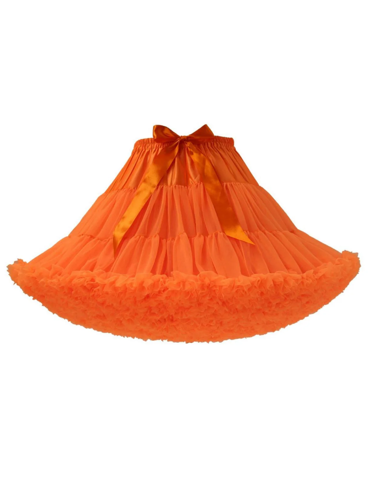 Rot 1950er Solide Halloween Netz Unterrock Petticoat - Image 5