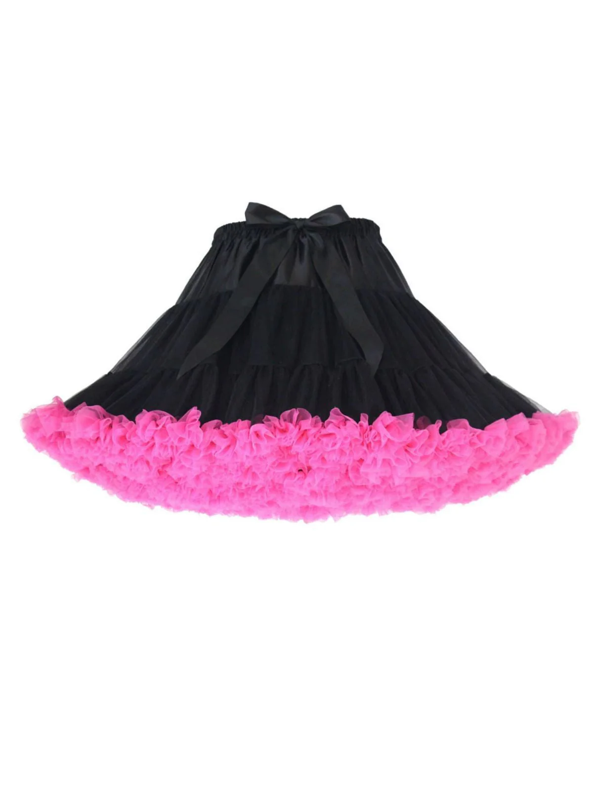 Rot 1950er Solide Halloween Netz Unterrock Petticoat - Image 6