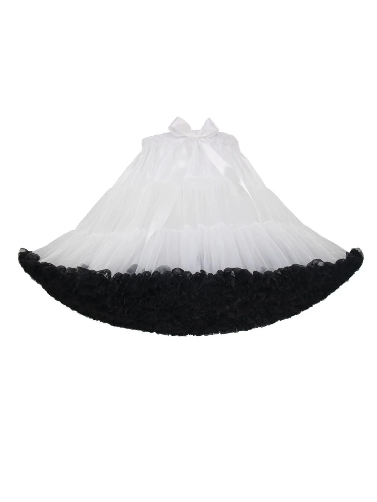Rot 1950er Solide Halloween Netz Unterrock Petticoat - Image 7