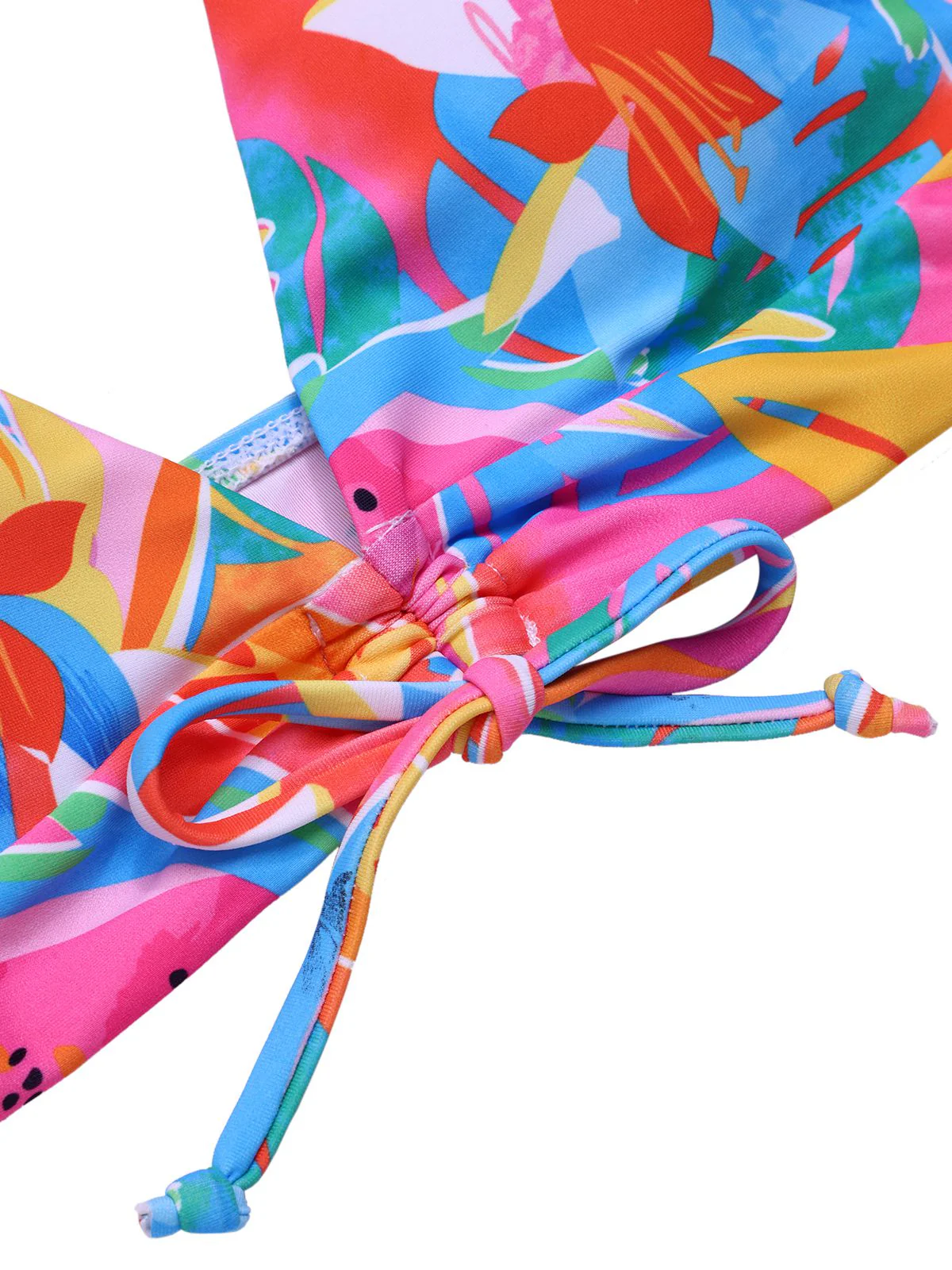 Multicolor 1960er Obst Aquarell Träger Bikini Set - Image 3