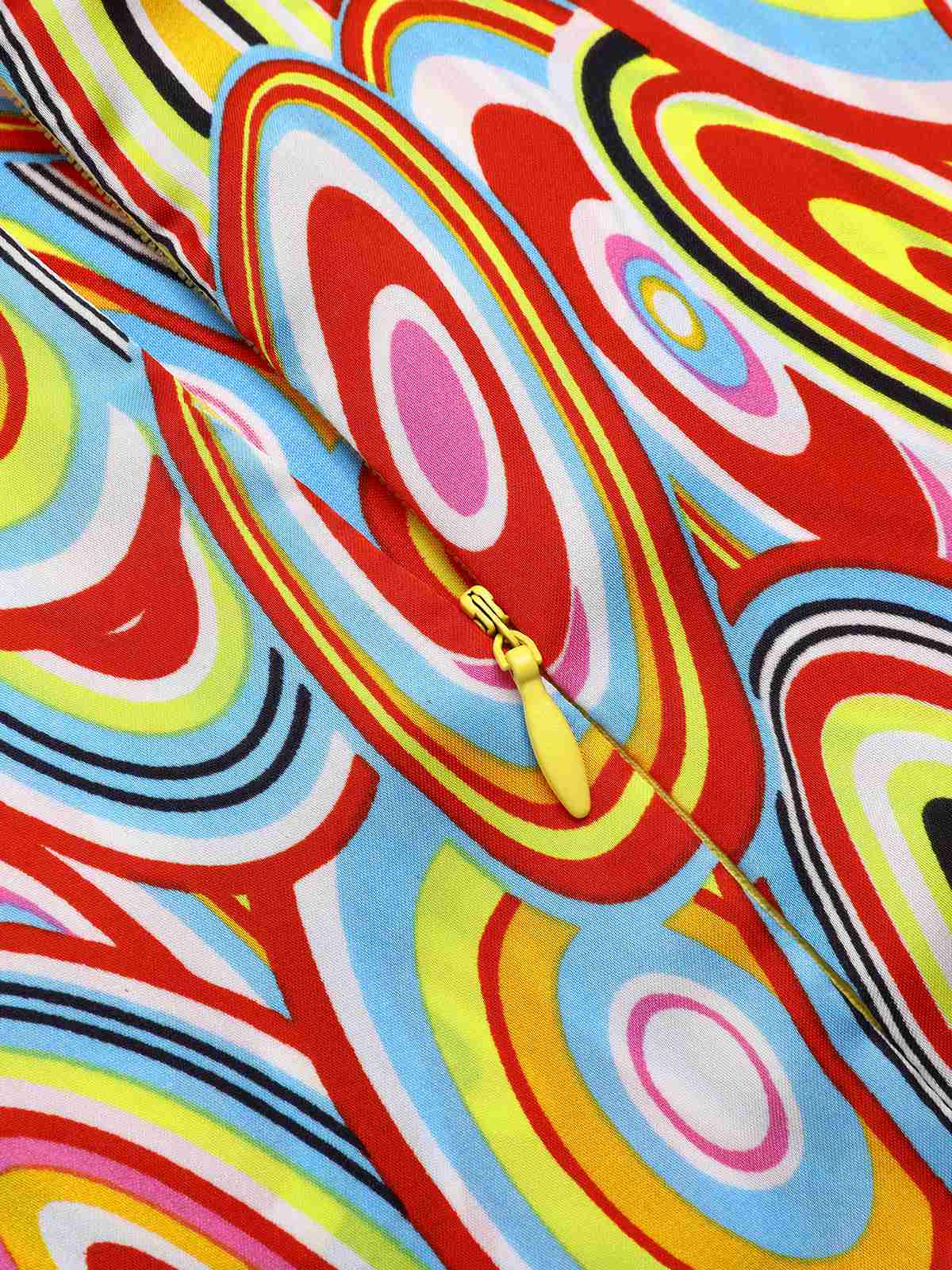 Multicolor 1960er Perle Tasten Ärmellos Kleid - Image 6