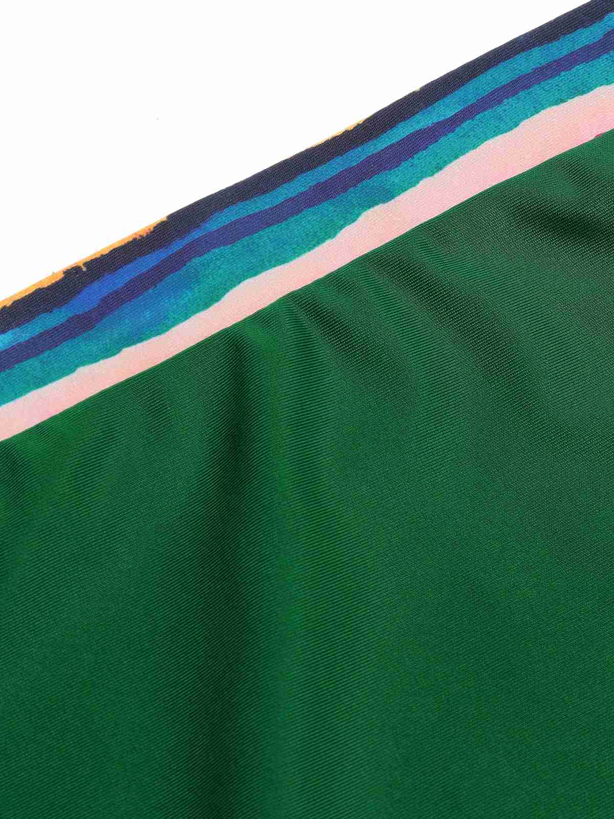 Multicolor 1970er Boho Streifen Badeanzug & Cover-Up - Image 8